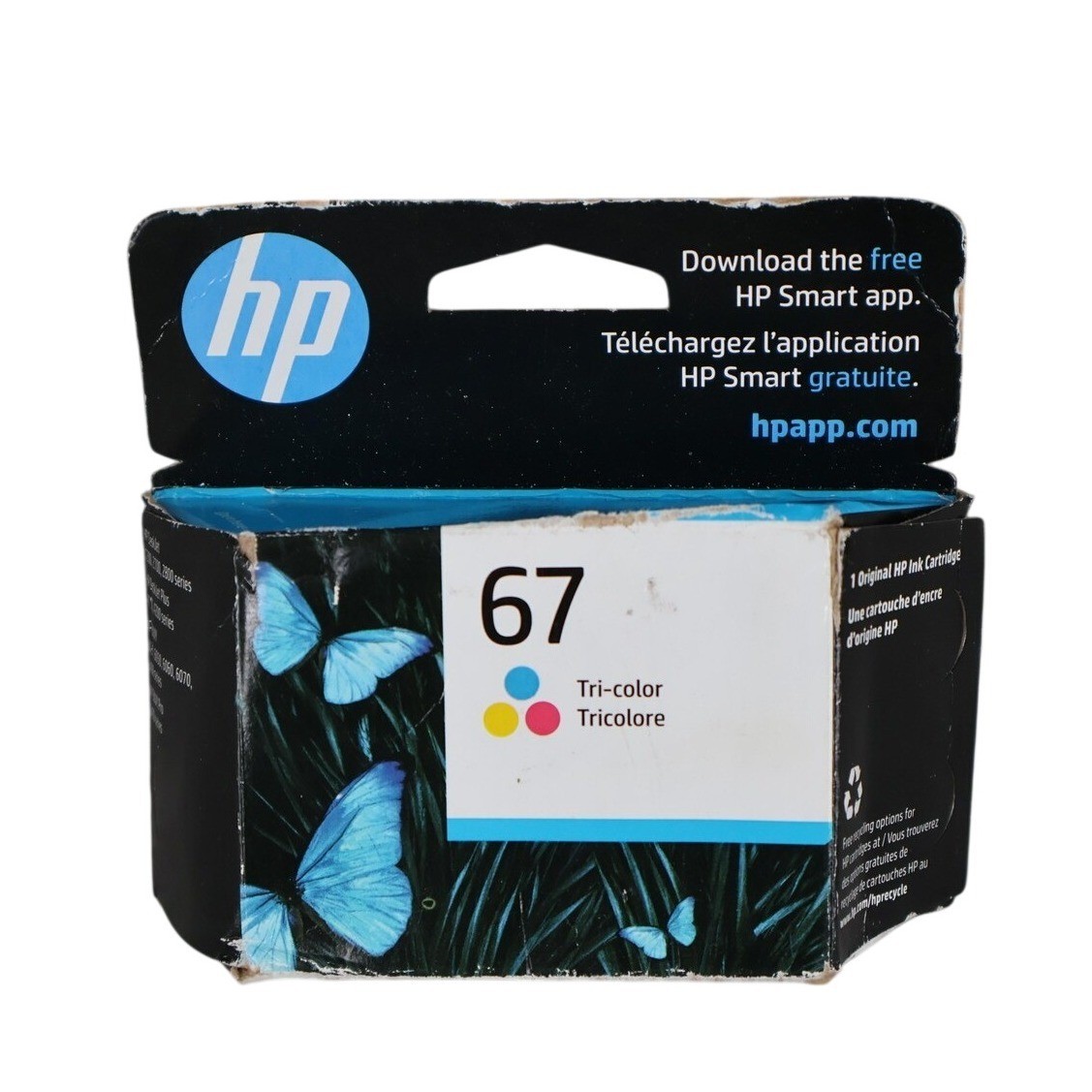 HP 67 Tri-Color Ink Cartridge Genuine OEM Original Printer Ink Malaysia