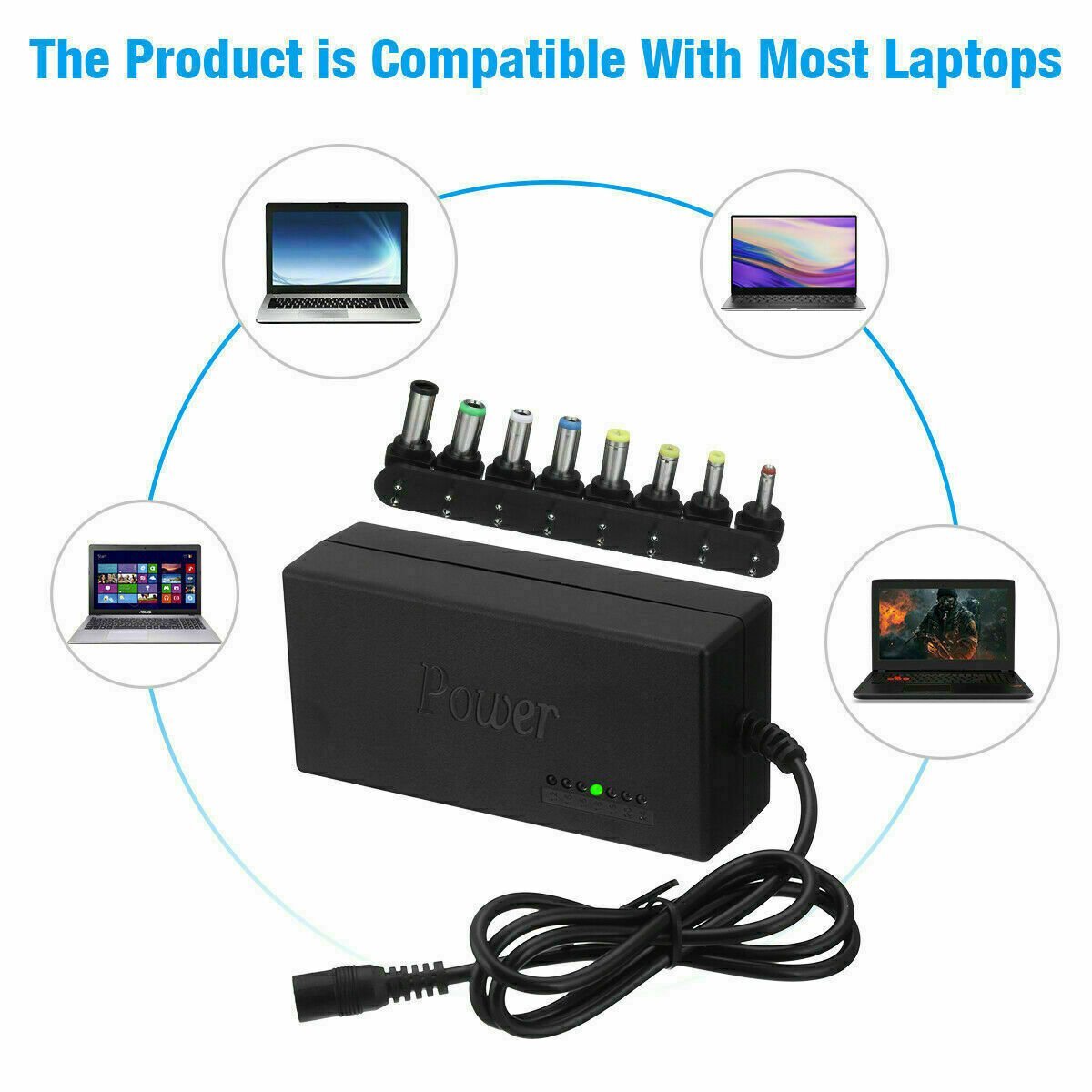 96W Universal Laptop Power Supply Charger Adapter w/ 42 Tips Notebook Charger