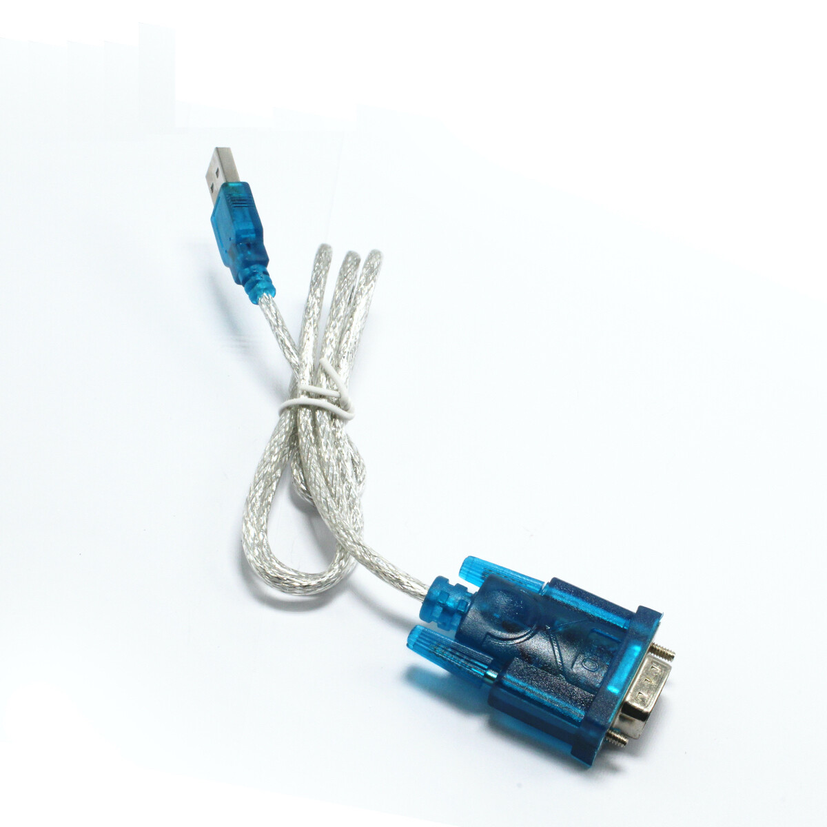 3Ft Translucent USB 2.0 to DB9 RS232 Serial Converter 9 Pin Adapter Cable PDA