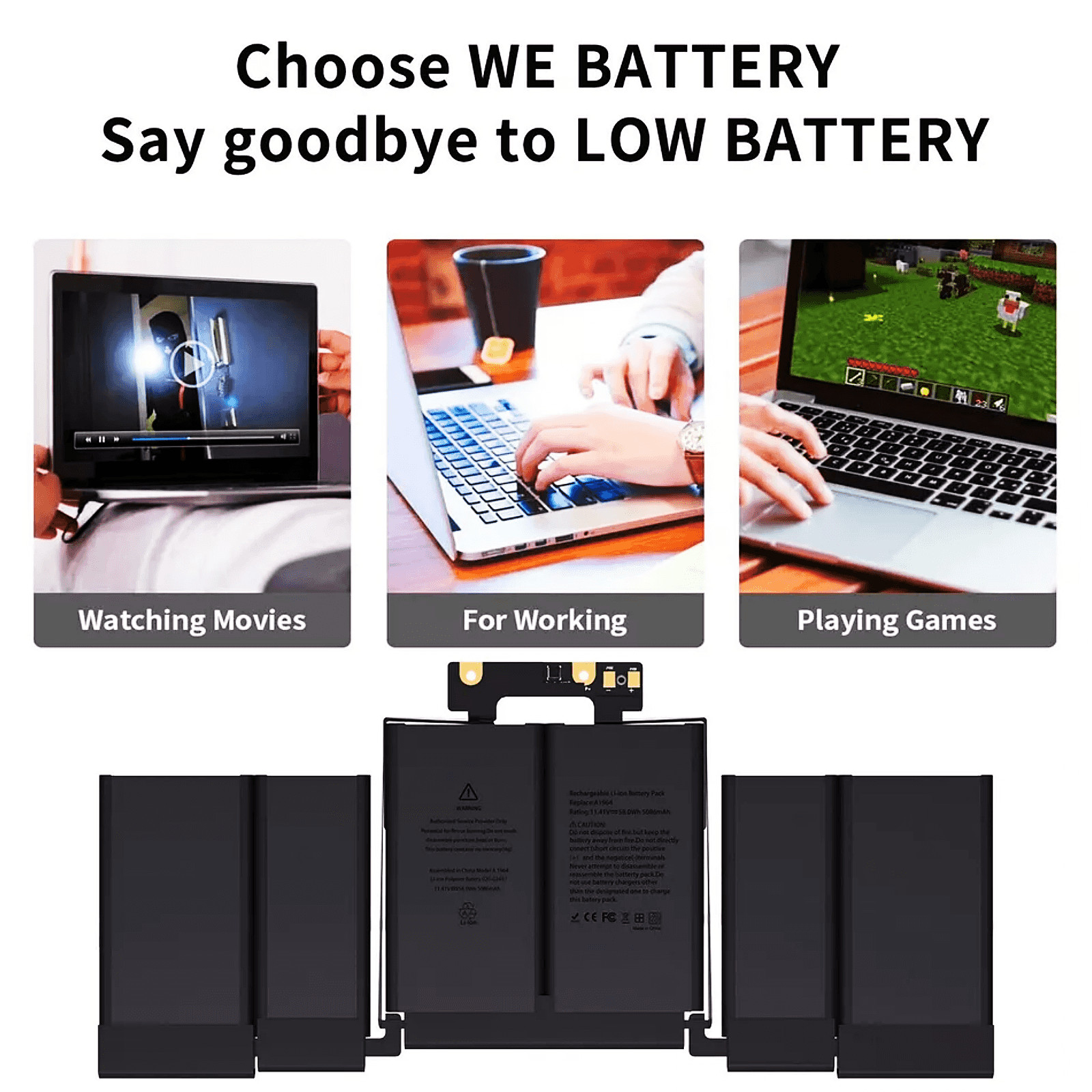New Genuine A1964 Battery for Macbook Pro 13 inch A1989 Mid 2018 2019 A2251 2020
