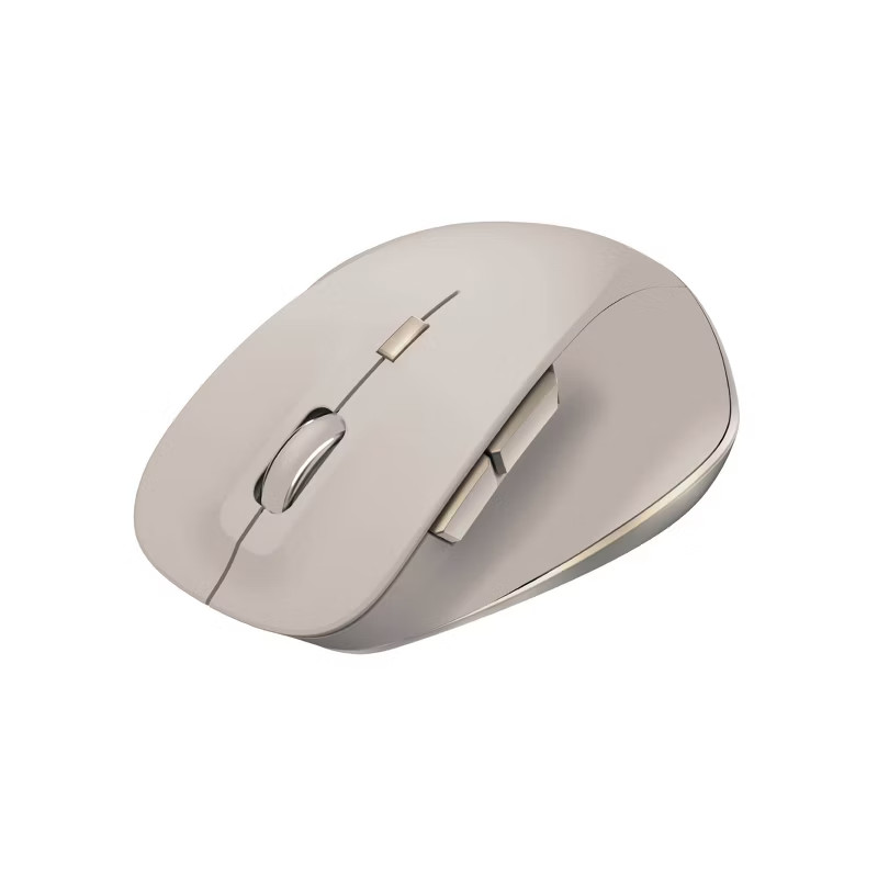North Wireless Ergonomic 6 Button Mouse – Beige: Business Use.