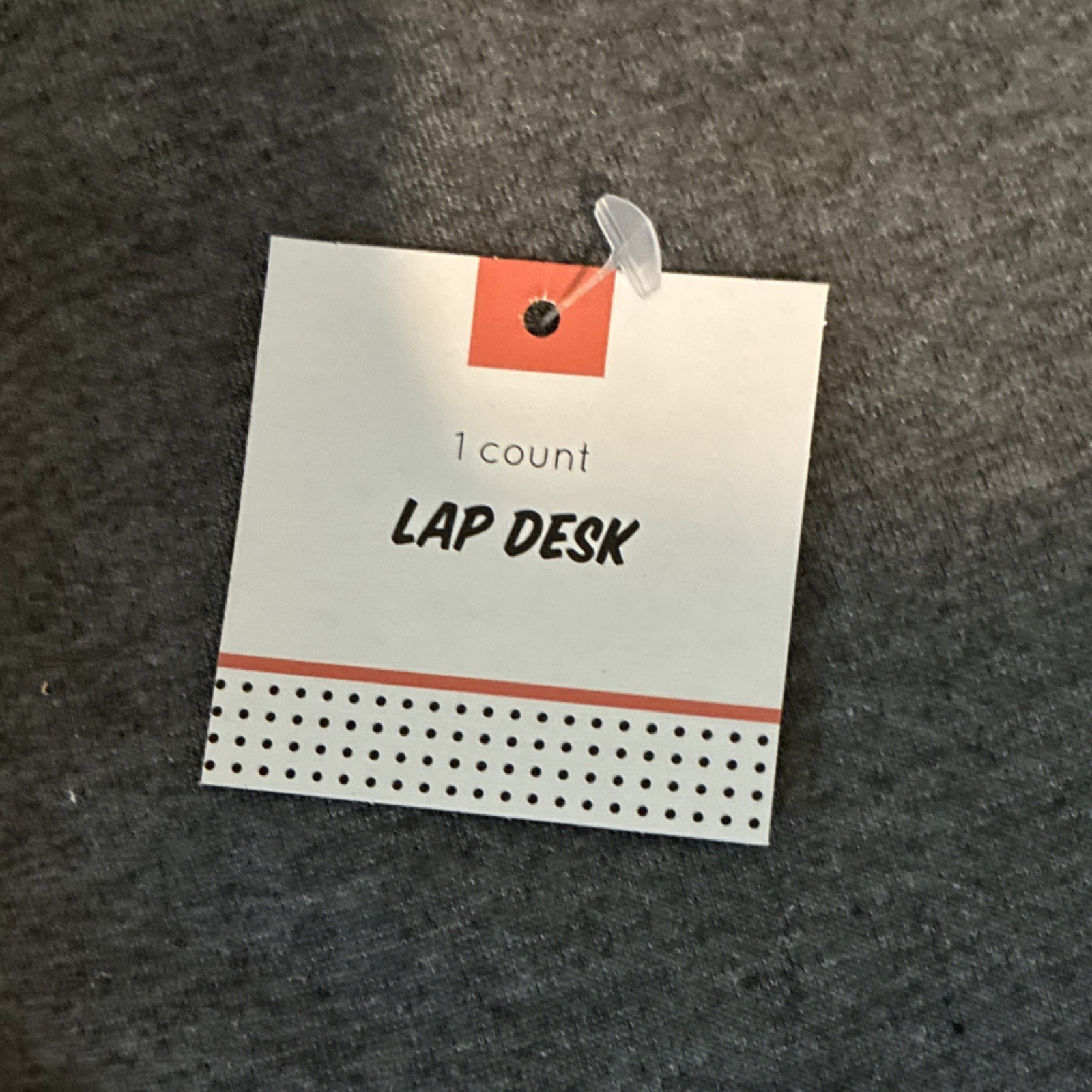 Made For Retail Lap Desk Gray White Polystyrene Foam Beads Model White