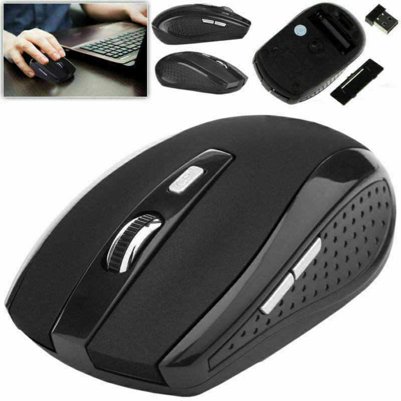 2.4GHz Wireless Optical Mouse Mice & USB Receiver For PC Laptop Computer DPI USA
