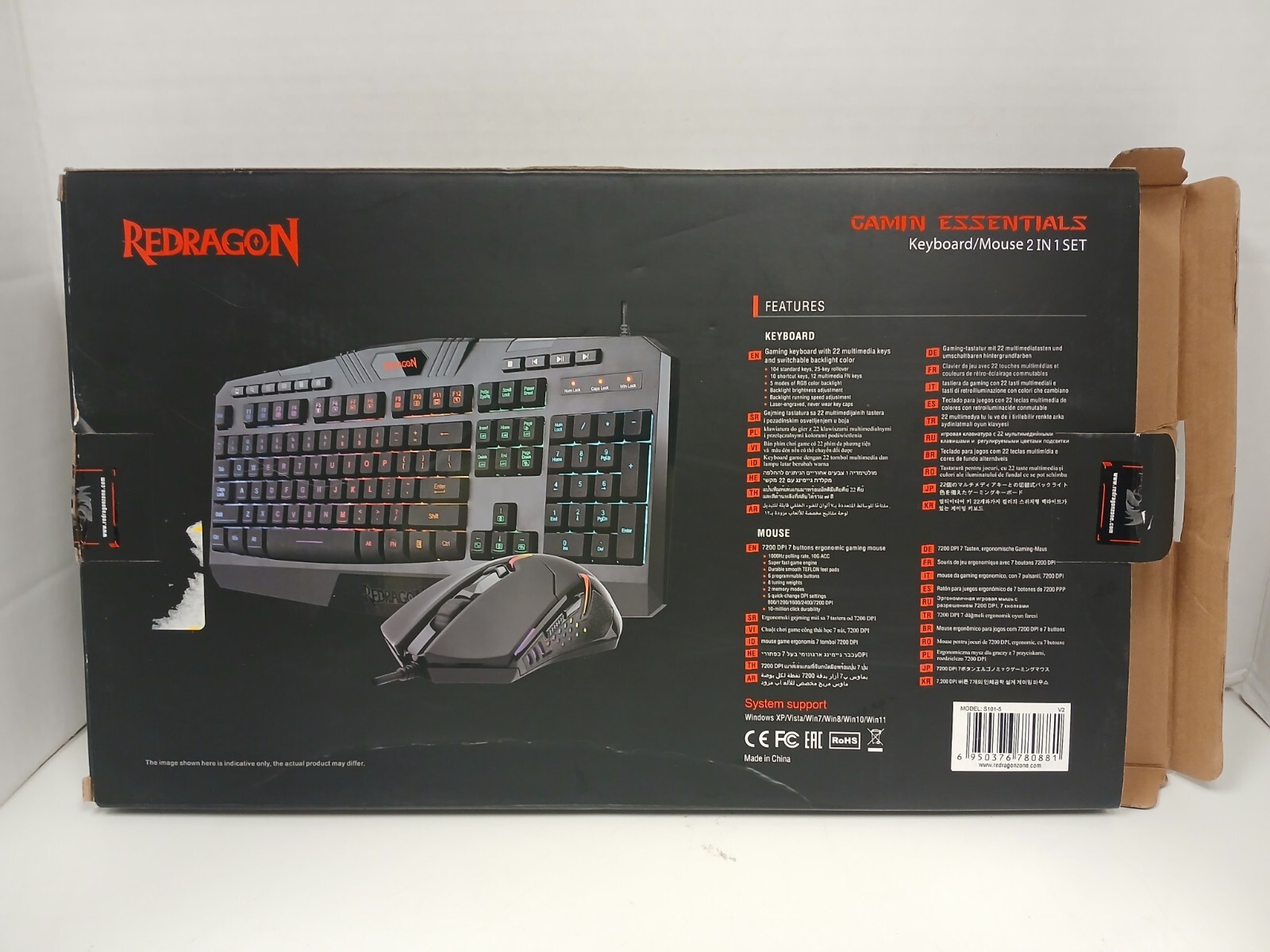 Redragon S101 Gaming Essential Wired Keyboard and Mouse Combo Set