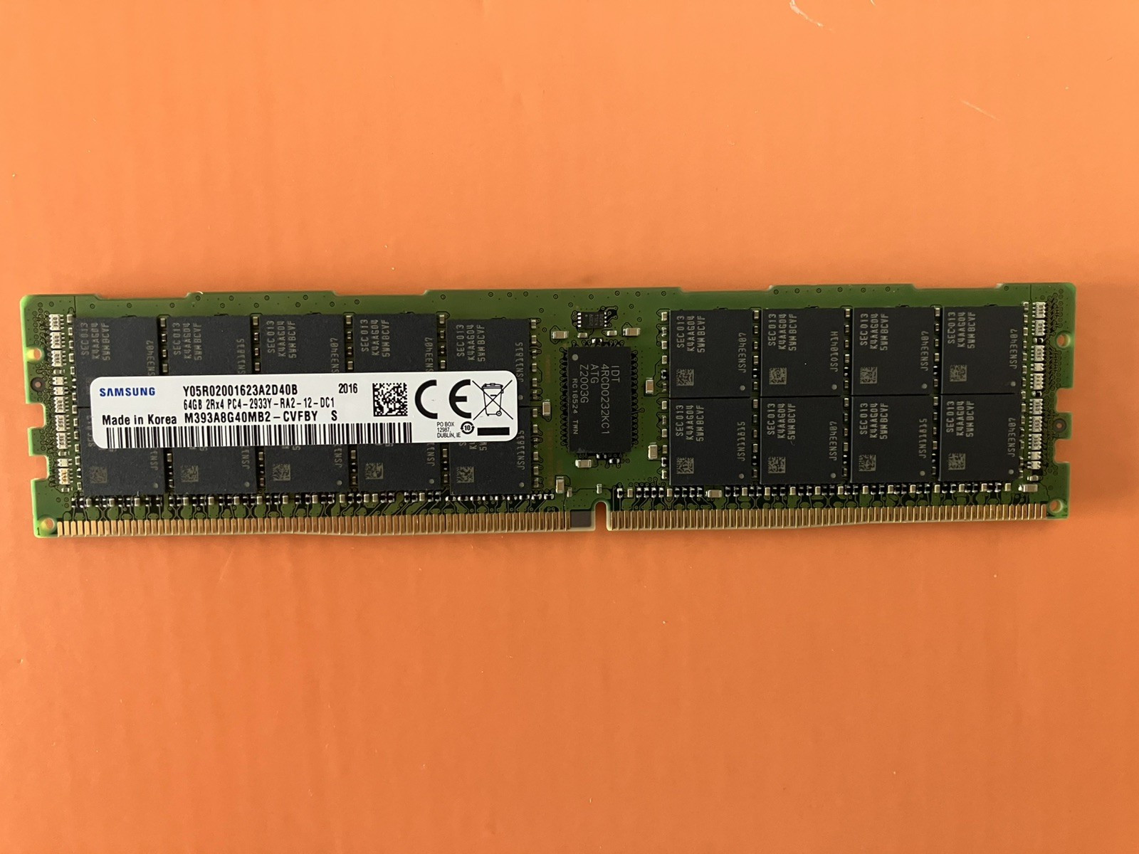 Samsung 64GB 2Rx4 PC4-2933Y-RA2-12-DC1 – Server Memory- New Old Stock Never Used