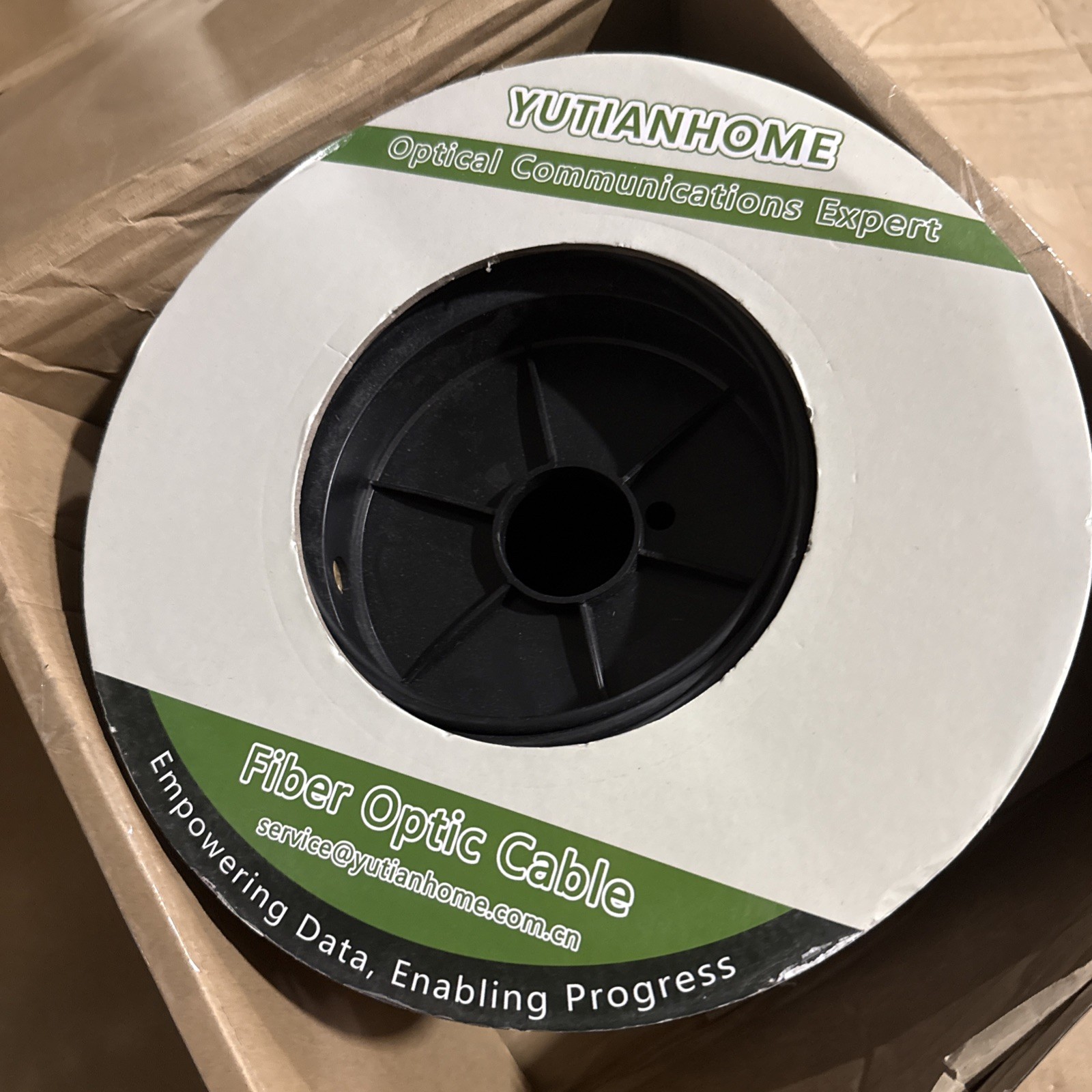 500ft/150m OD-5mm Industrial TPU OS2 LC to LC Outdoor Armored Fiber