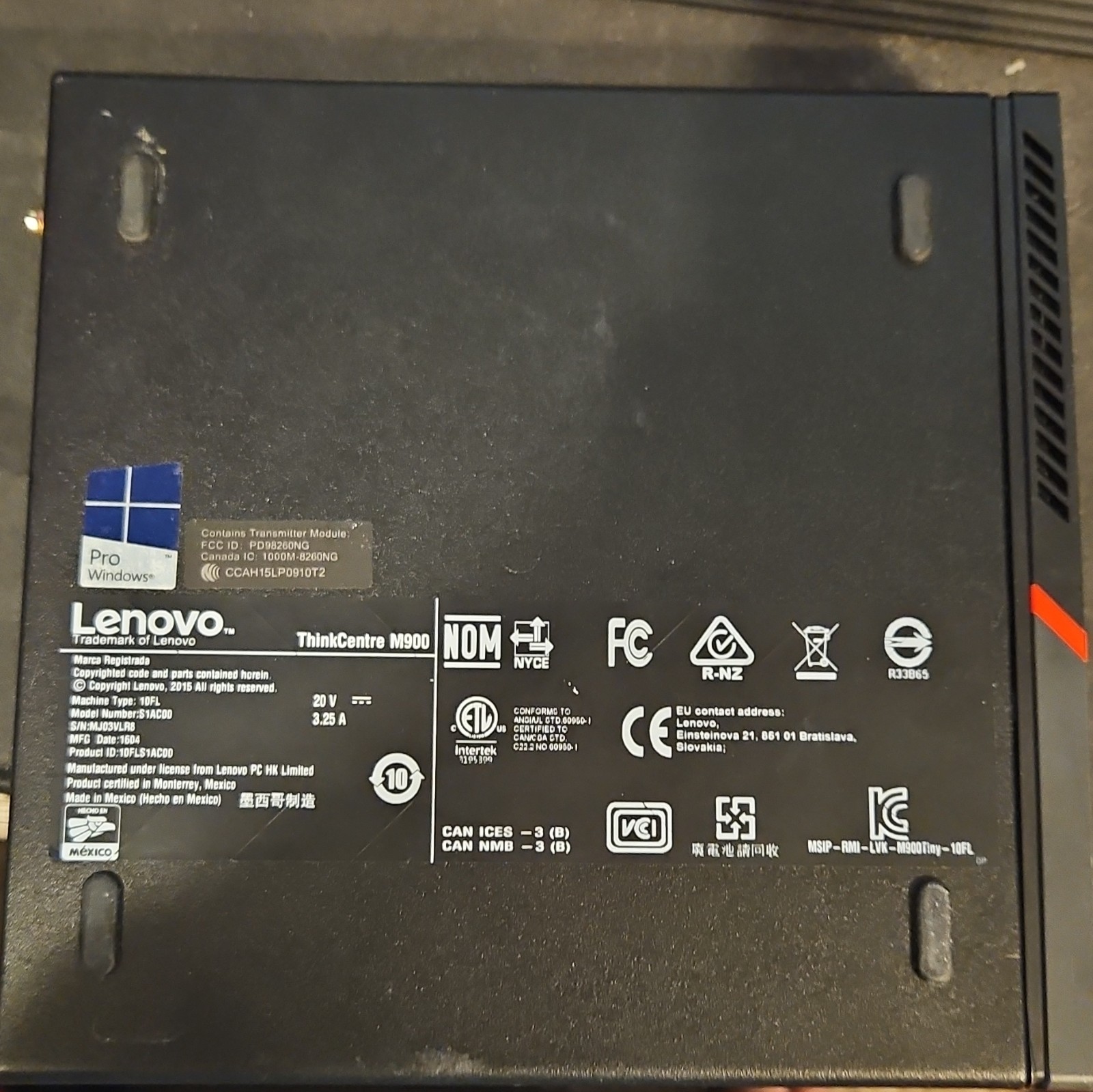 Lenovo ThinkCentre M900 Tiny Mini PC i5-6500T Wi-Fi DP USB 3.0 16GB (2×8) Ram