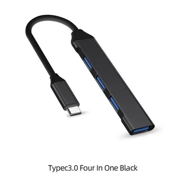 USB 3.0 Hub 4-Port Adapter Charger Data SLIM Super Speed PC Mac Laptop Desktop