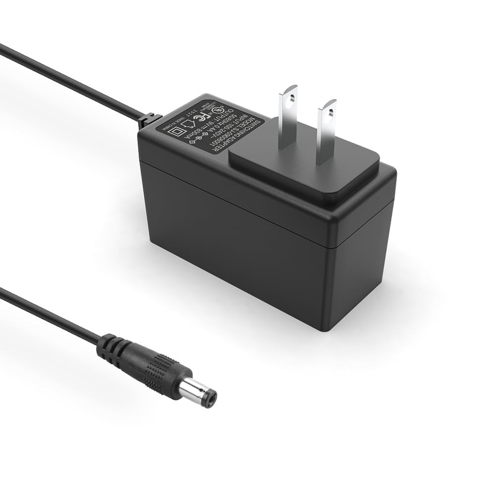 Guitar Pedal Power Supply 9V 800mA Max., DC Cord AC Adapter Black