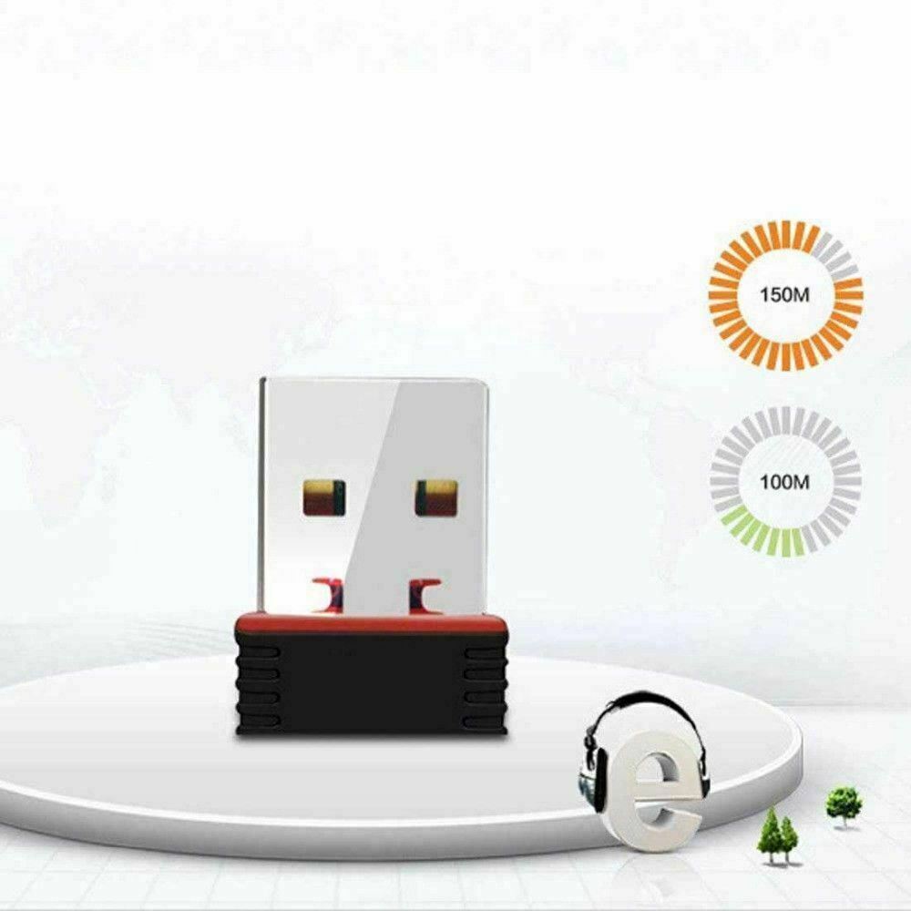 10 Mini USB WiFi WLAN Wireless Network Adapter 802.11 Dongle RTL8188 WIN