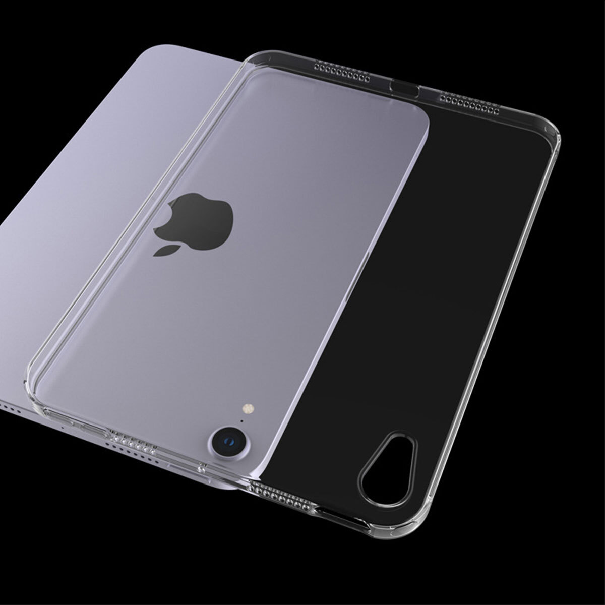 Clear Case for iPad Mini 7 A17 Pro 2024/iPad Mini 6 8.3-inch Shockproof Cover
