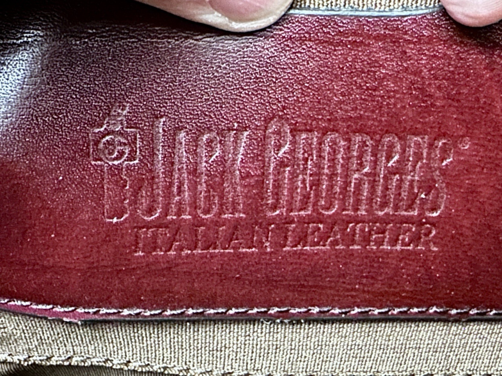JACK GEORGES Business Rolling Laptop Briefcase Burgundy Leather Free Shipping!