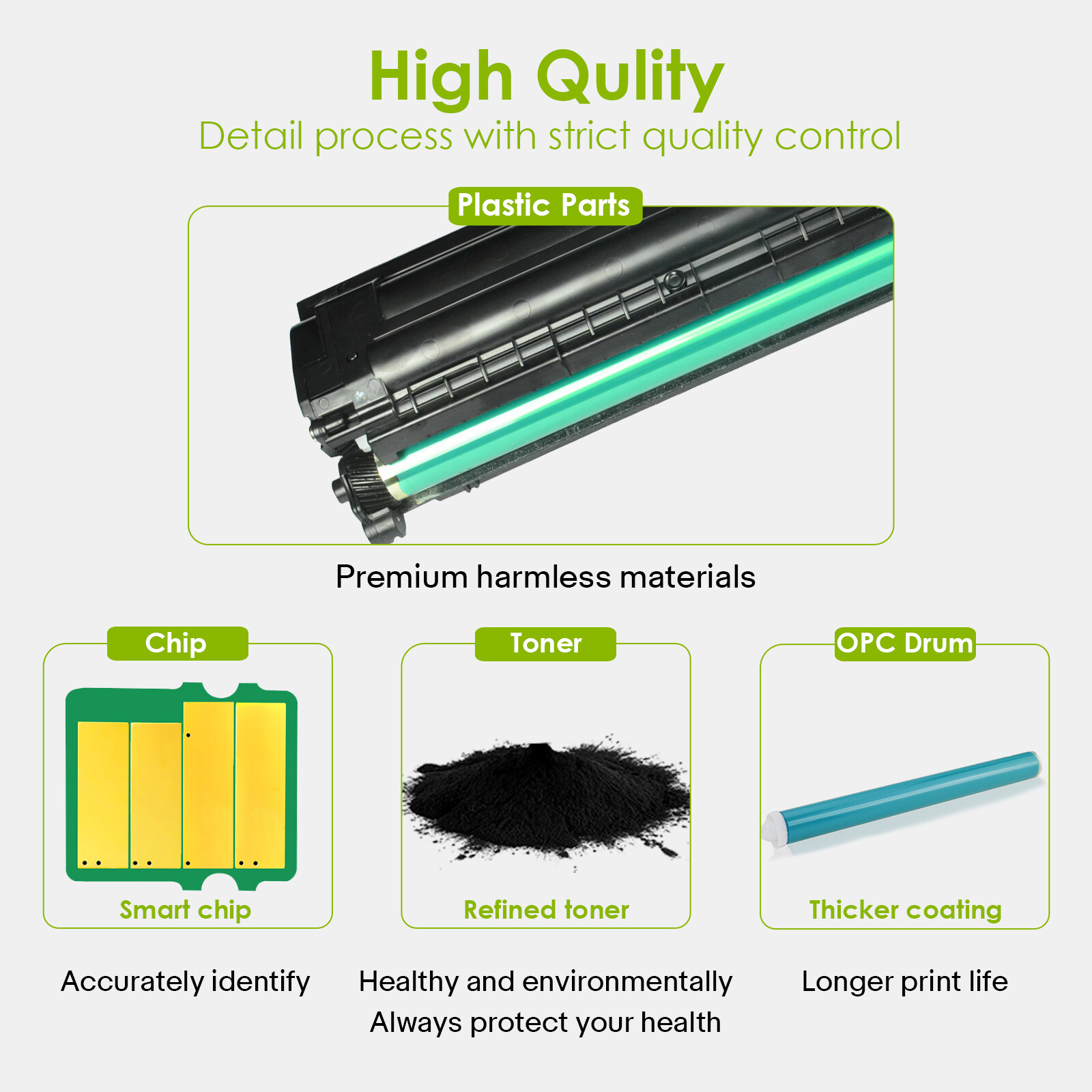 3PK MLT-D101S 101S Black Toner Cartridge For Samsung SCX-3405W Printer