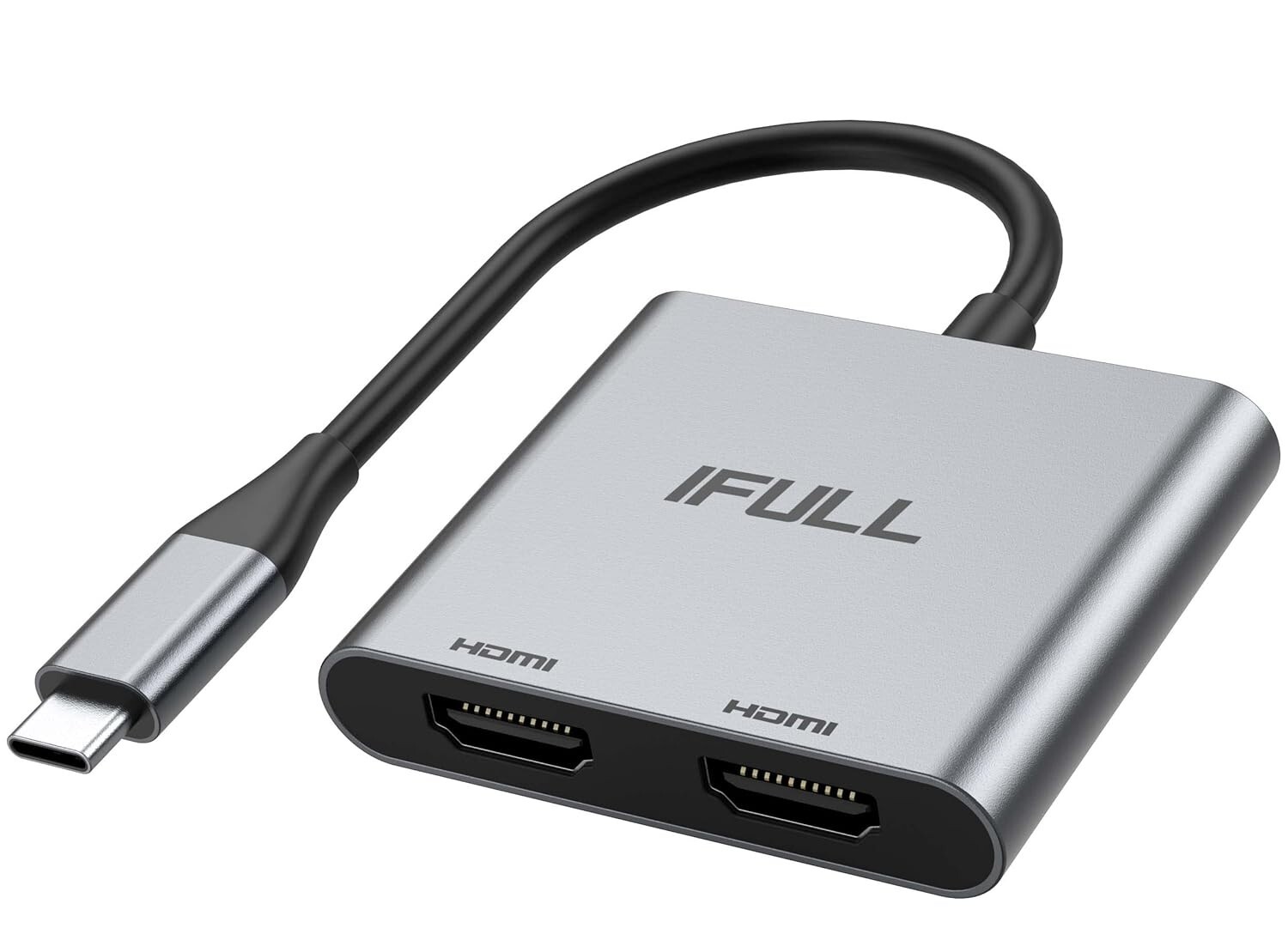 USB-C to Dual HDMI | HDMI + DisplayPort Adapter 4K 60Hz Multi Monitor Converter