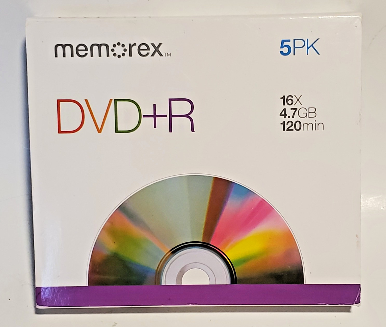 Memorex DVD+R DL Dual Layer 16X 4.7GB 120min 5 Pack New Sealed