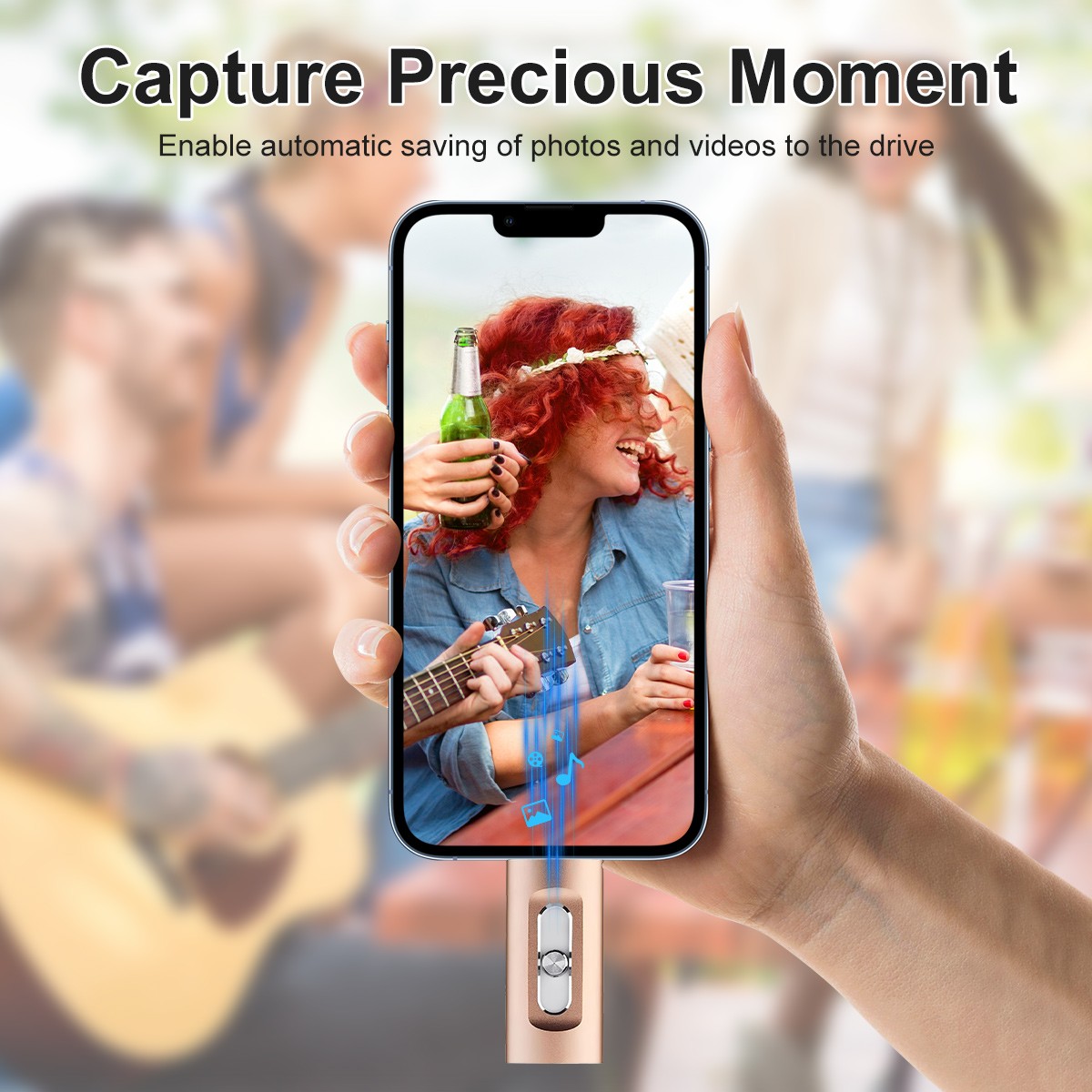 4in1 USB 3.0 Flash Drive 128GB Type C Memory Photo Stick for iPhone Android iPad
