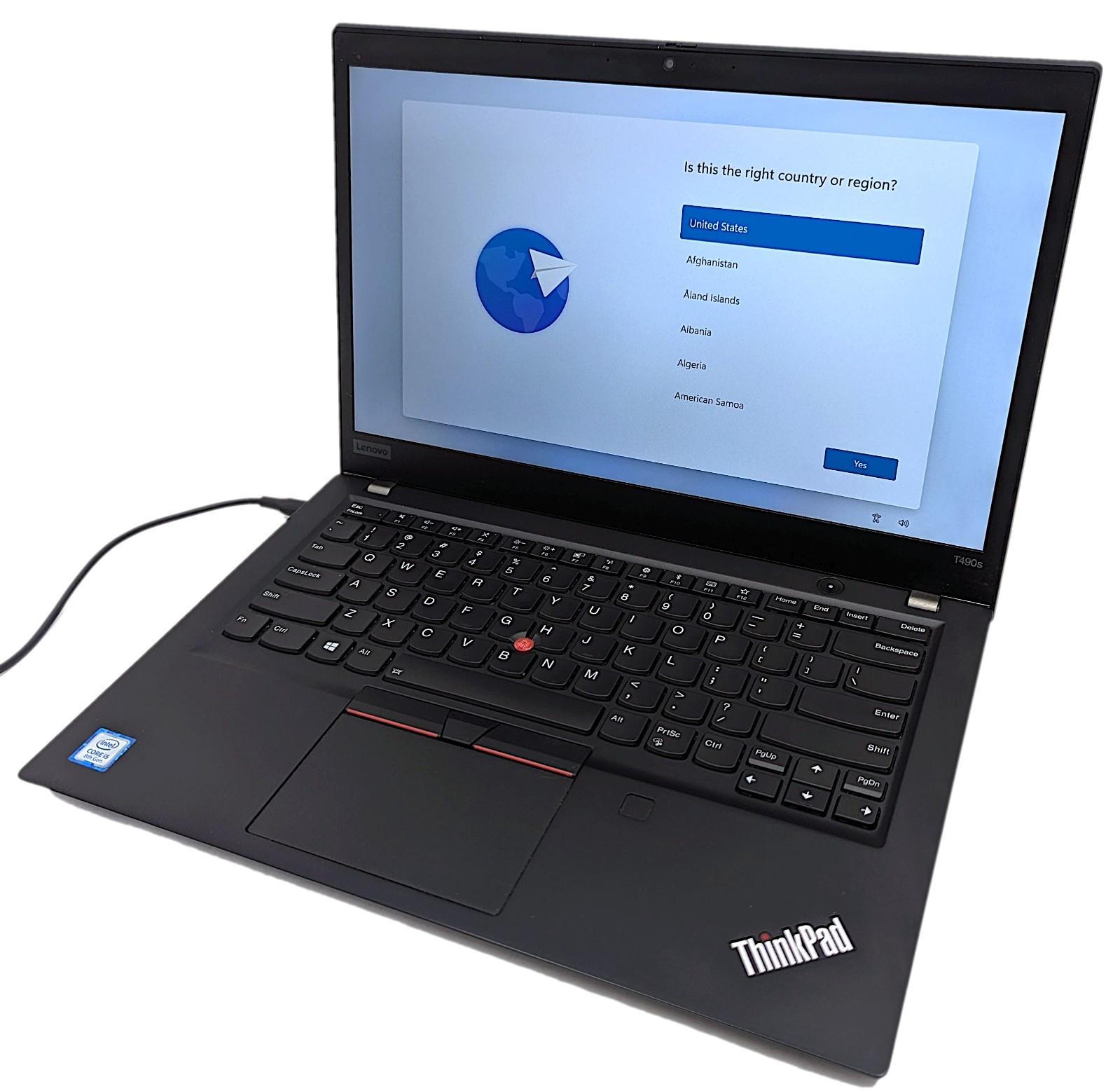 Lenovo ThinkPad T490s 14″ Laptop i5-8265U 1.60GHz 8GB RAM 256GB NVMe SSD Win 11