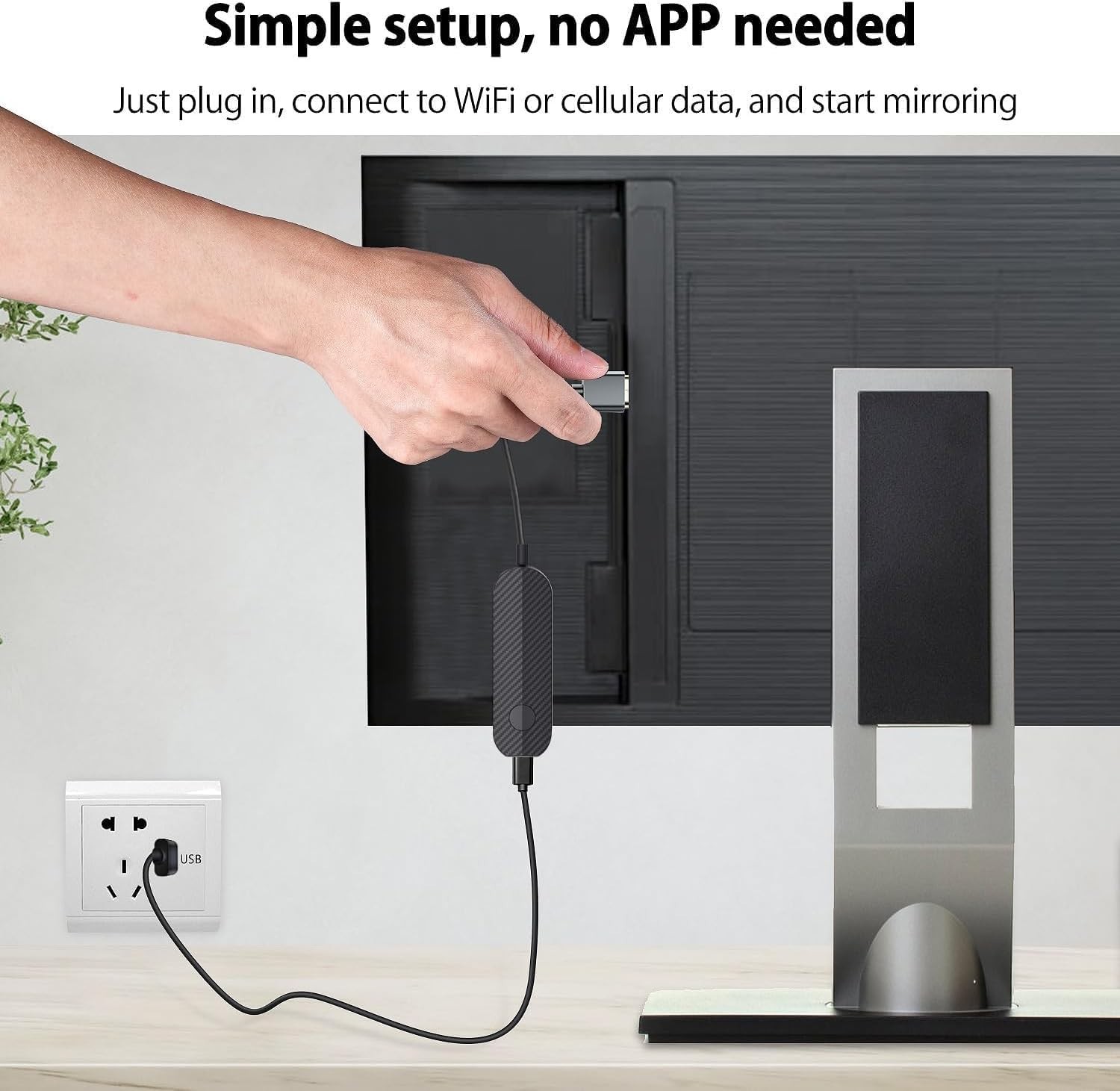 Portable 4K HDMI Display Adapter – Dual Screen Casting for Tablets and Laptops