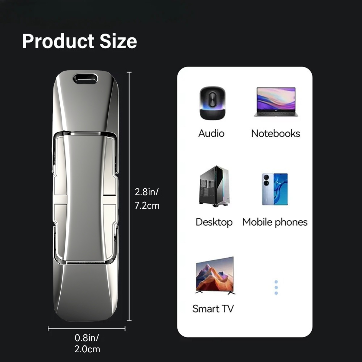 512GB Solid State USB Flash Drive Up to 550MB/s USB C & USB 3.2 Gen 2 Dual Drive