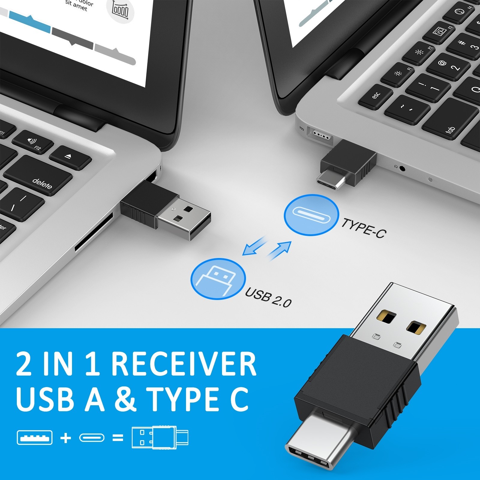 2.4GHz USB Wireless Presenter PPT Remote Laser Pointer For Laptop Mac,Computer