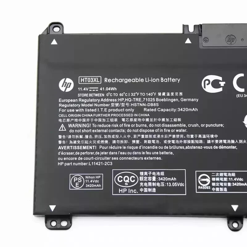 Genuine OEM HT03XL Battery for HP Pavilion L11421-2C2 L11119-855 15-CS 15-DA New