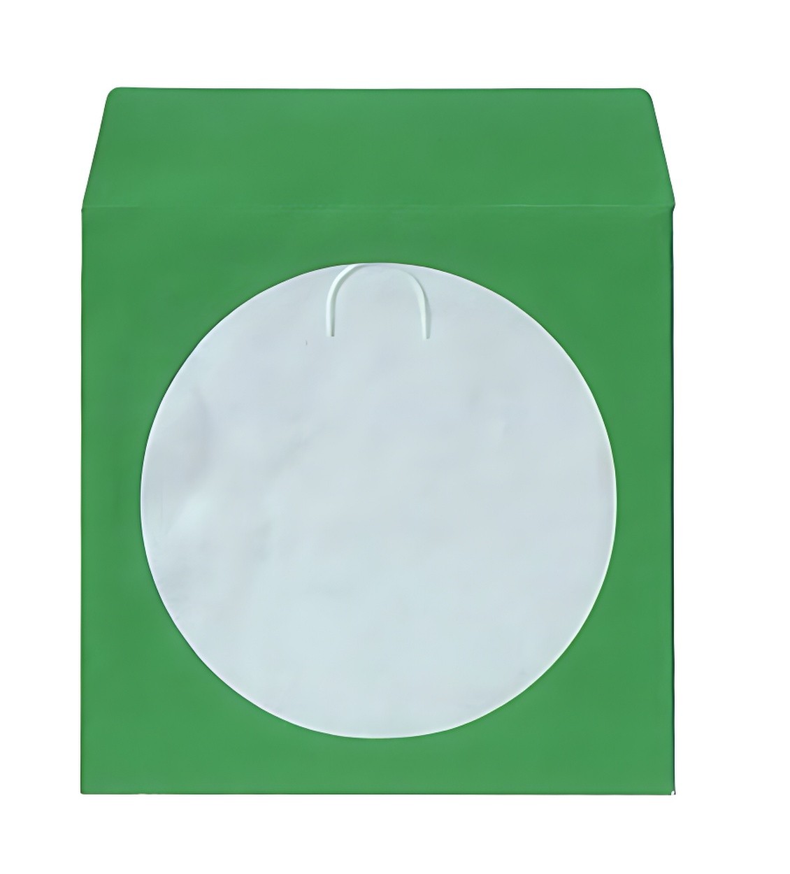Green Color Paper CD Sleeves with Window & Flap Lot