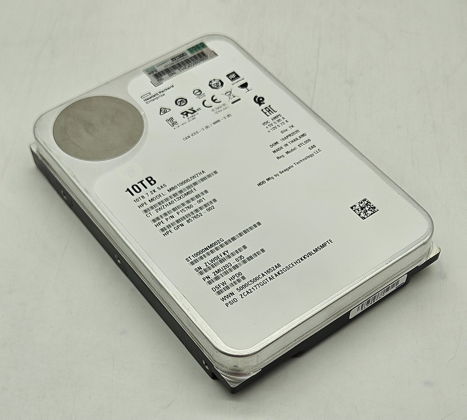 Seagate MSA 10TB 7200RPM SAS 12Gbps 3.5″ Hard Drive ST10000NM002G