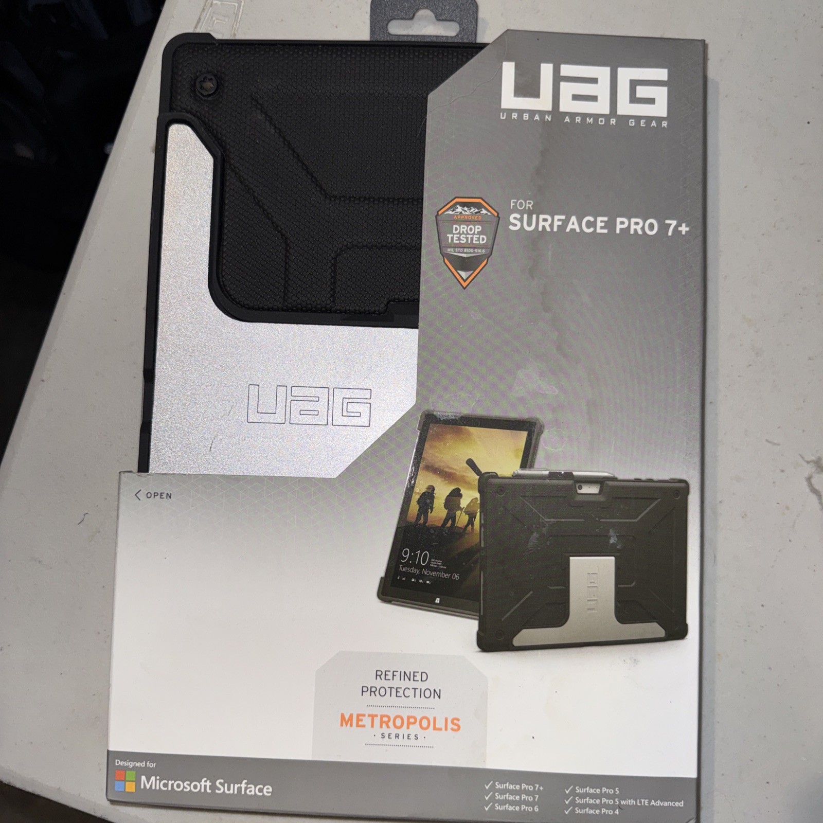 URBAN UAG BLK ARMOR GEAR CASE FOR MICROSOFT SURFACE TABLET PRO 7