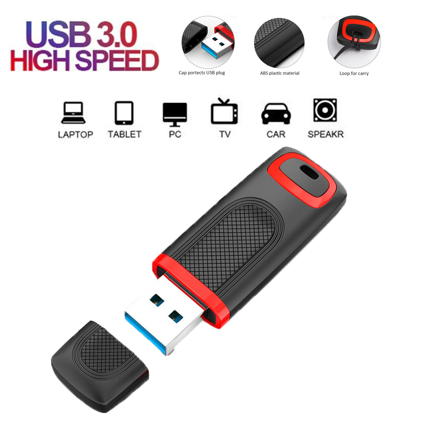 LOT Pack 64GB USB 3.0 Flash Drive Memory Stick Pen Drives Storage For PC Laptop