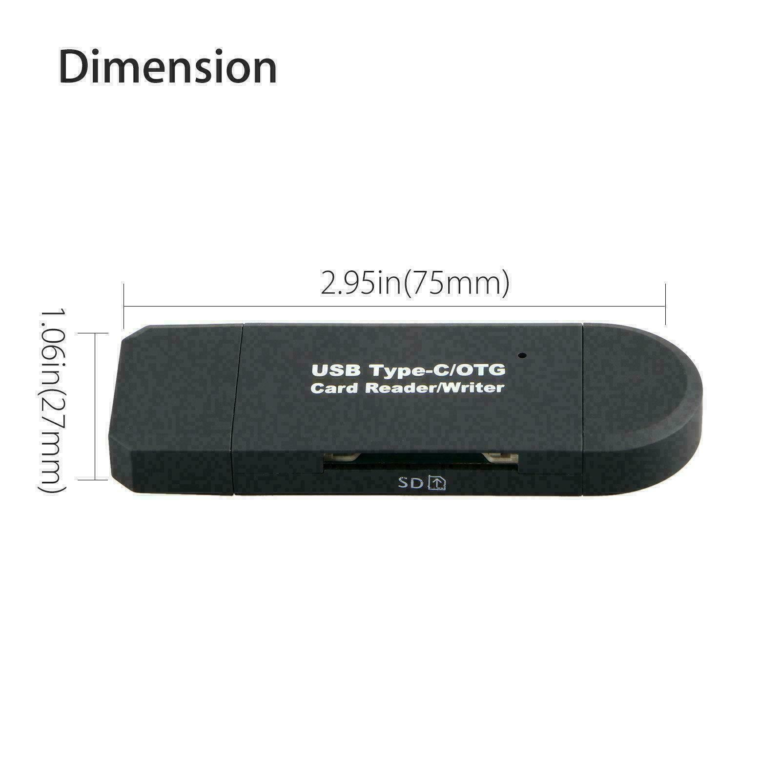 Card Reader USB 3.0 Type C Micro SD TF OTG Smart Memory Adapter Laptop Computer