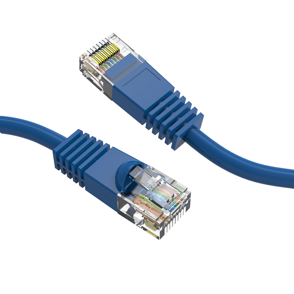 Lot of 10 – 6 INCH Cat5E Ethernet Patch Cord 9 Colors 24AWG Copper Cable