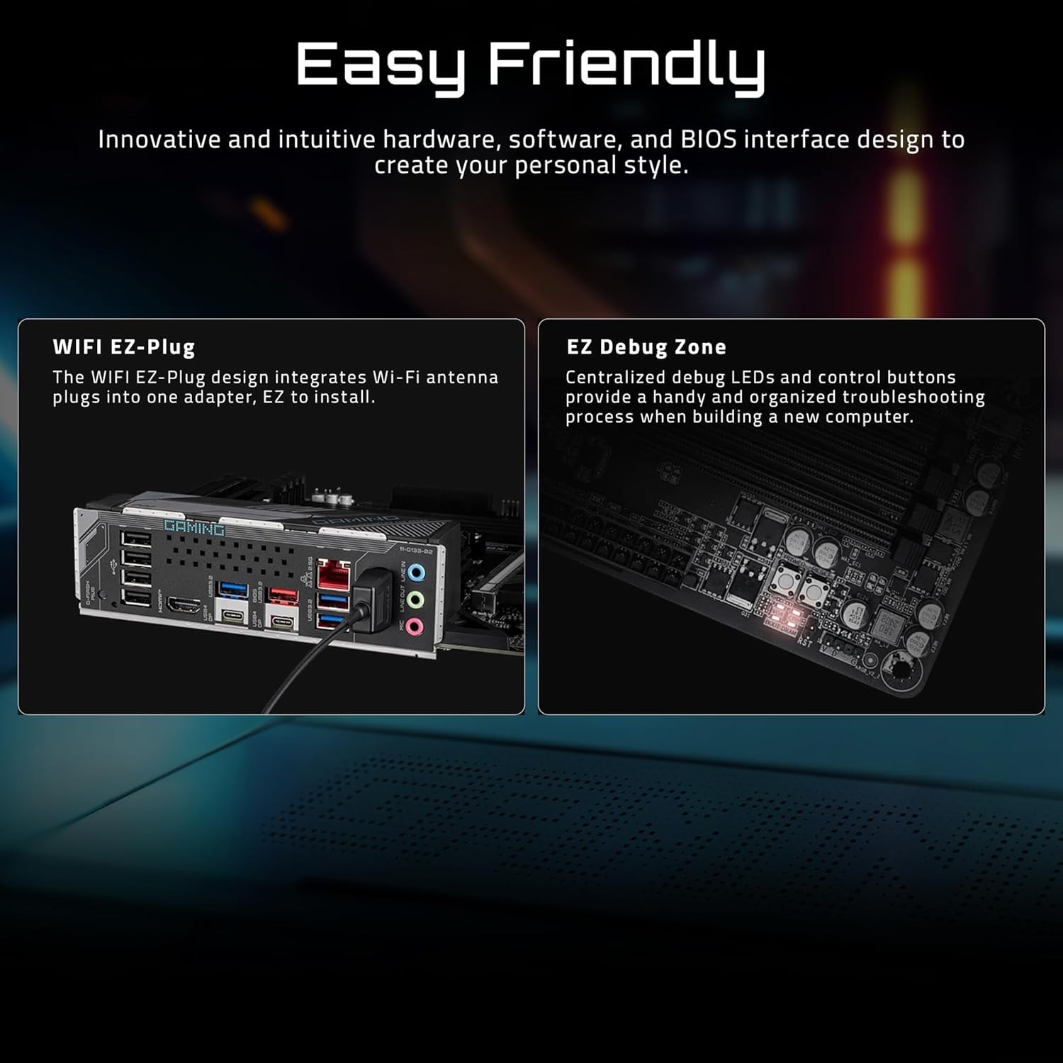 GIGABYTE X870 Gaming WIFI6 AM5 ATX DDR5 PCIe 5.0 USB4 WiFi 6 Motherboard