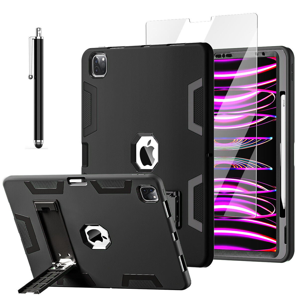 iPad Pro 12.9 inch Case (6th/5th/4th Gen, 2022/2021) Heavy Duty Shockproof Cover