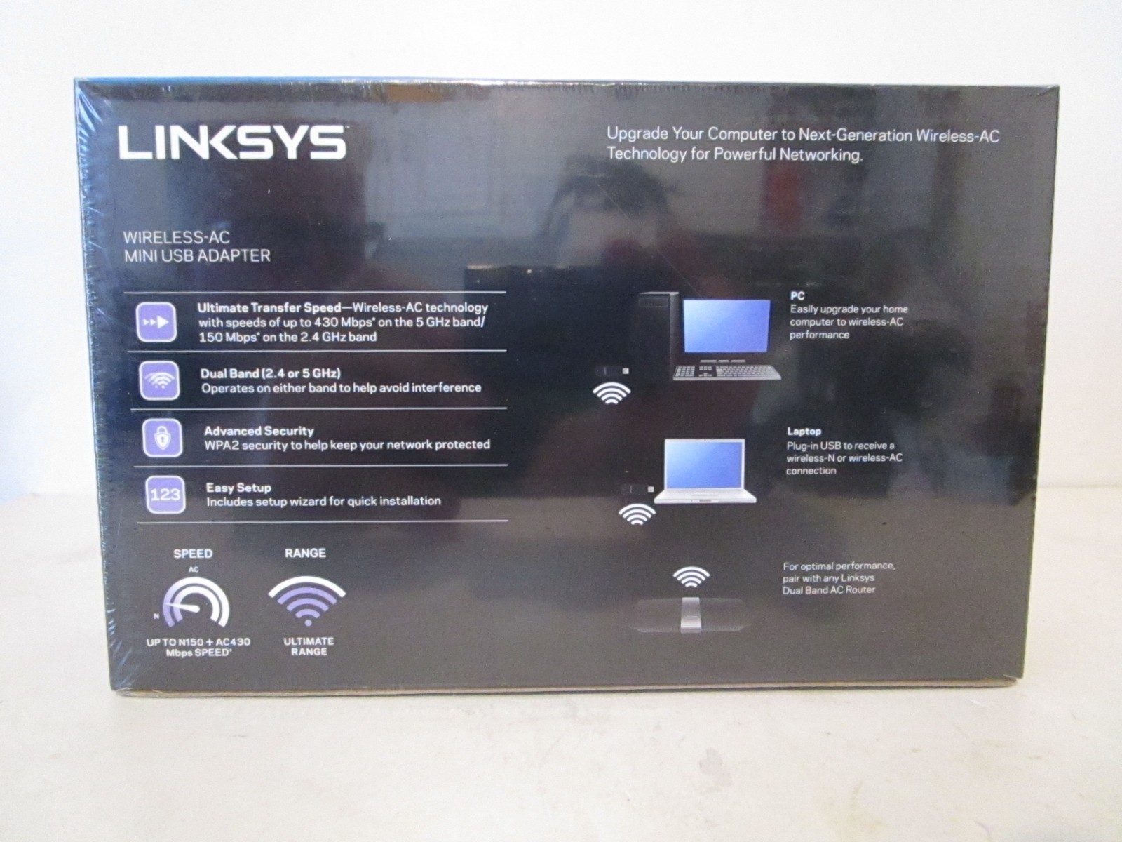 Linksys AE6000 IEEE 802.11ac – Wi-Fi Adapter for Desktop Computer/Notebook