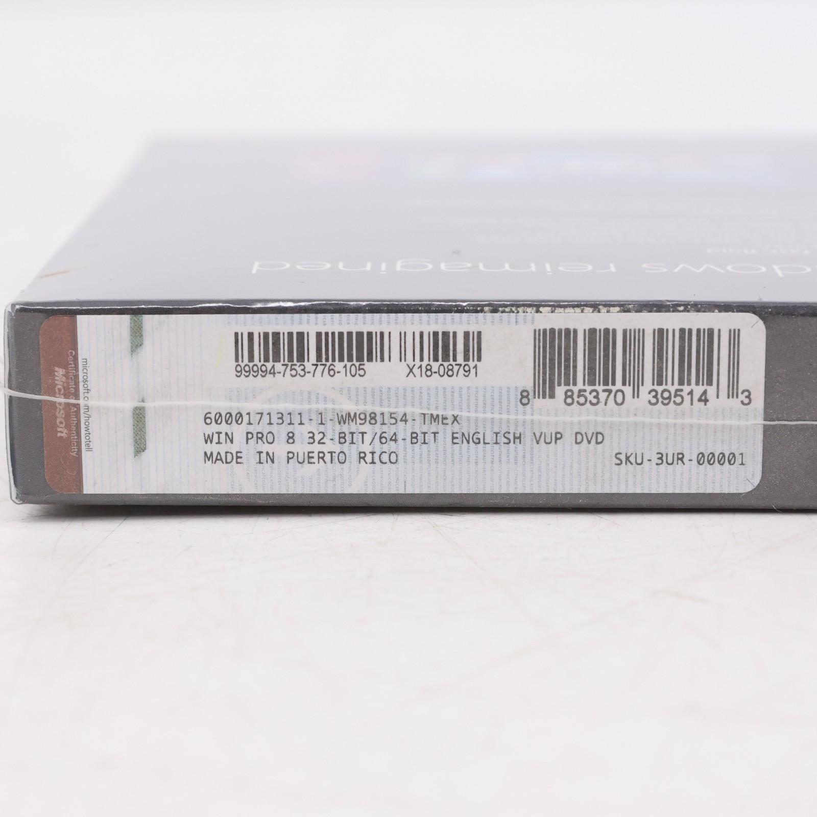NEW Microsoft Windows 8 Pro 32/64-bit English Upgrade VUP DVD Retail Box