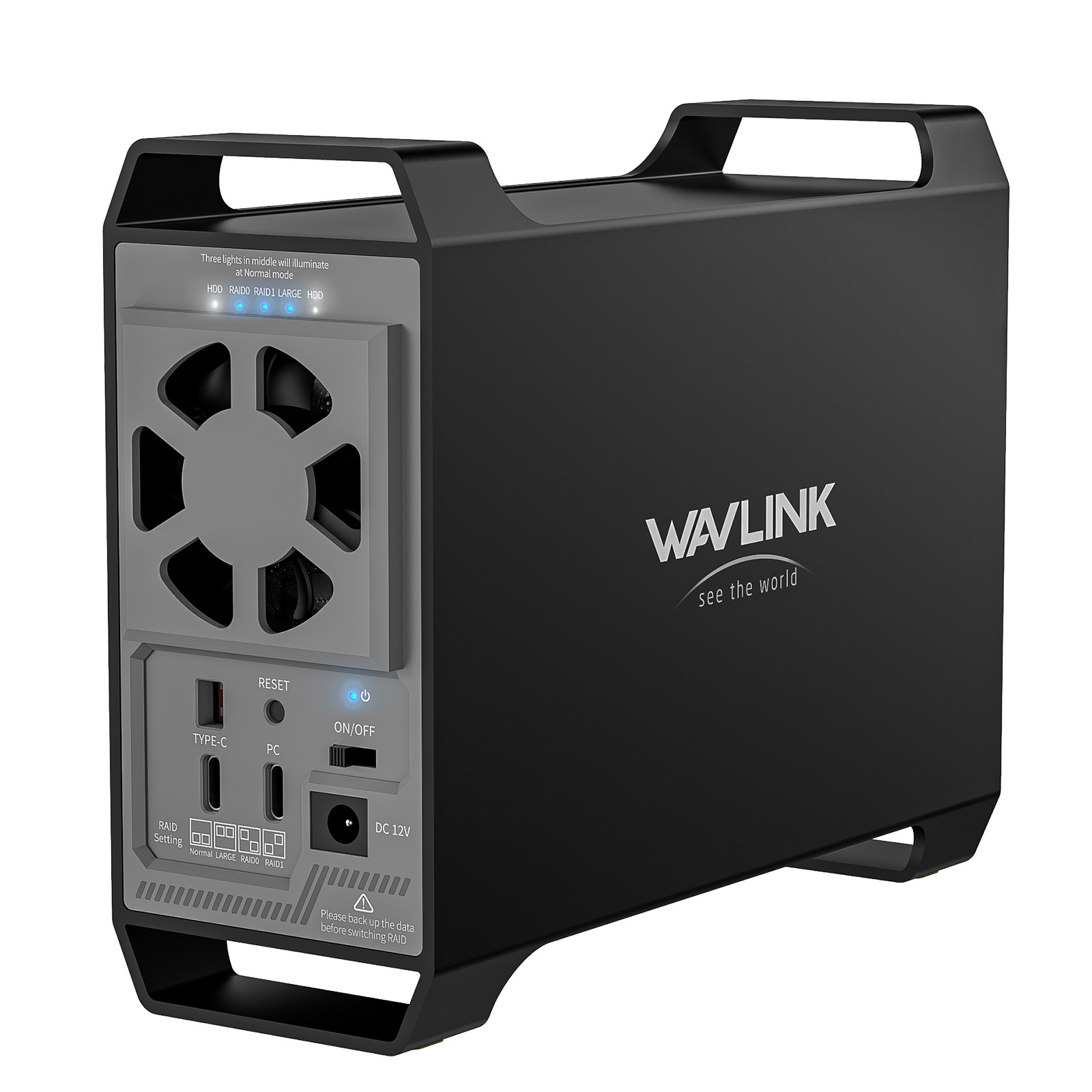 2-Bay/4-Bay Hard Drive Enclosure for 3.5″/2.5” SATA HDD/SSD 10Gbps USB-C 3.2