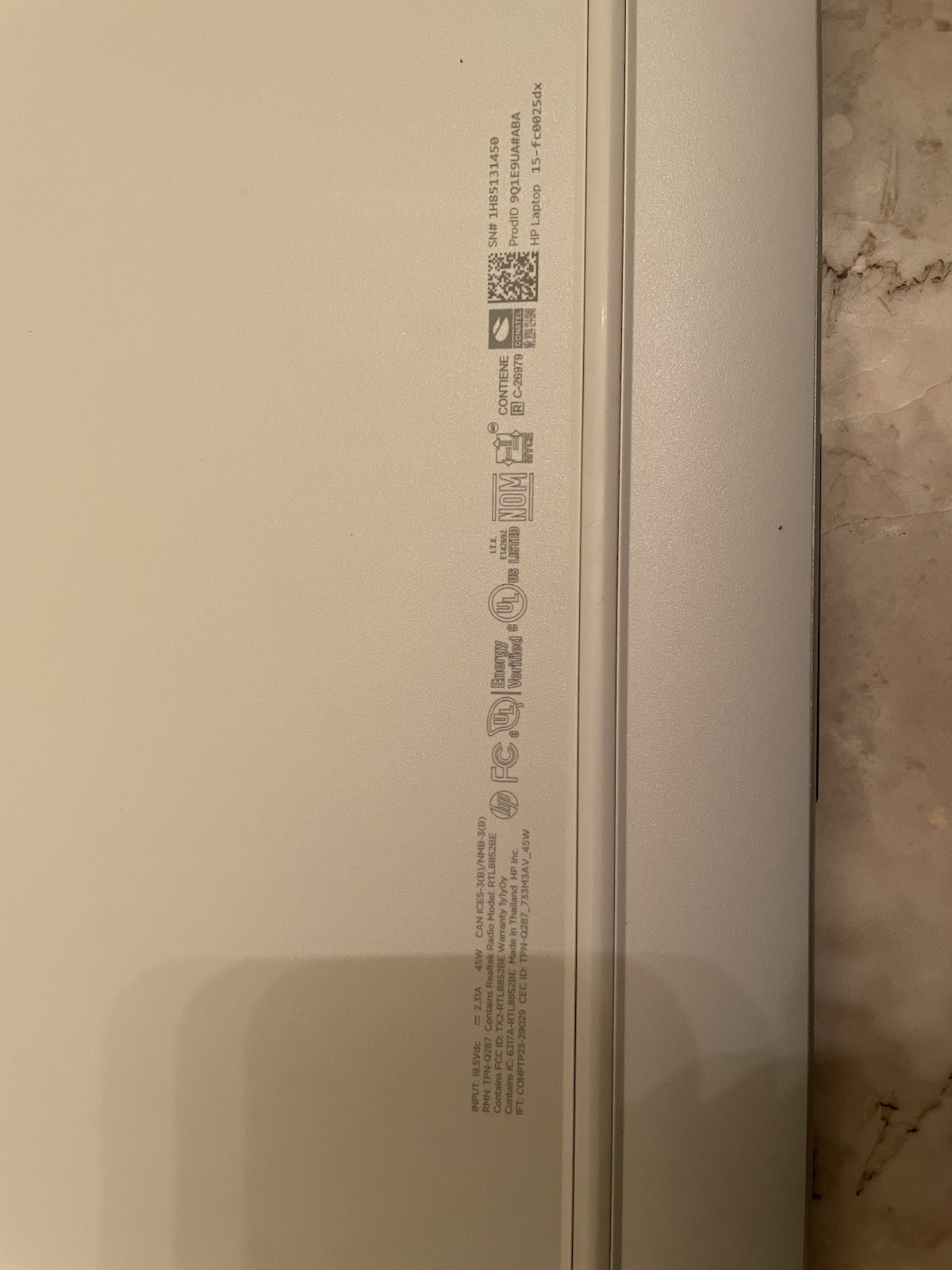 HP 15-fc0025dx 15.6in Ryzen 5 8GB 512GB SSD Win11 Silver Laptop