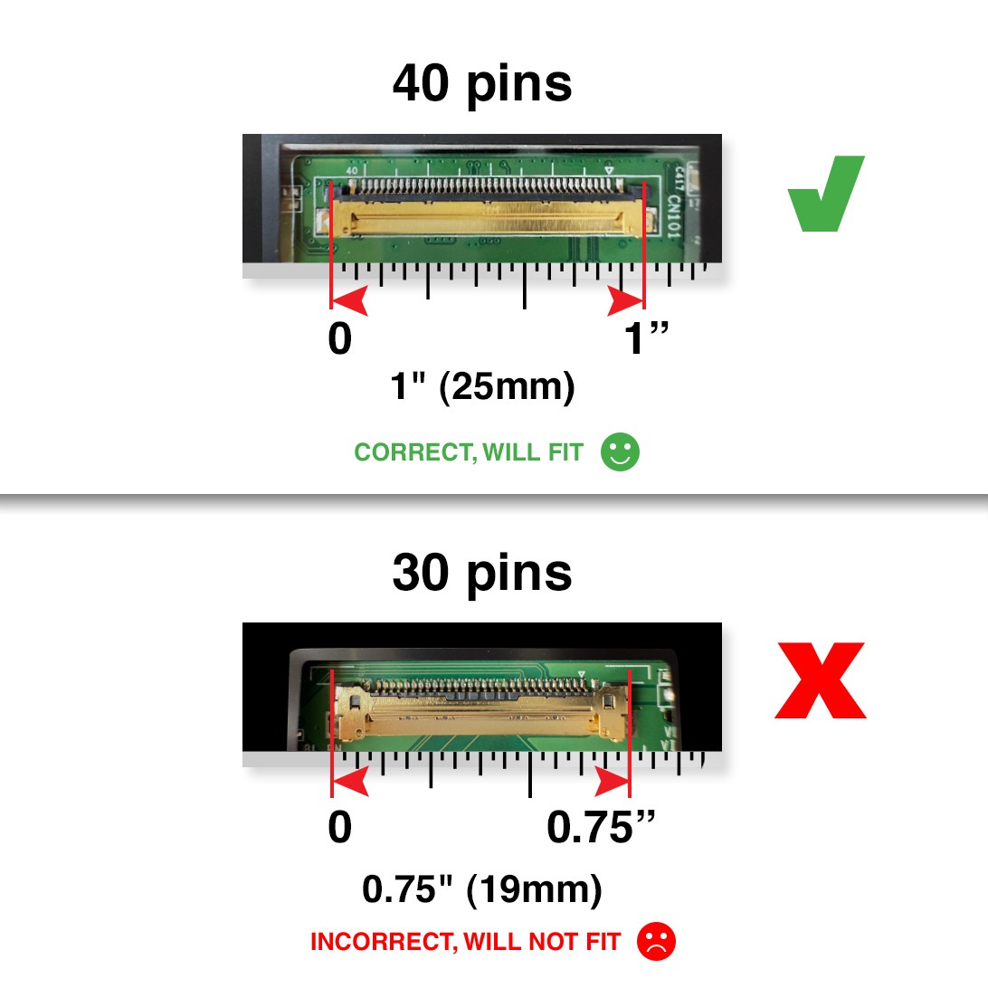 N156HCN-EBA REV.C6 40 Pins Touch Screen Replacement LCD LED Display With Tools