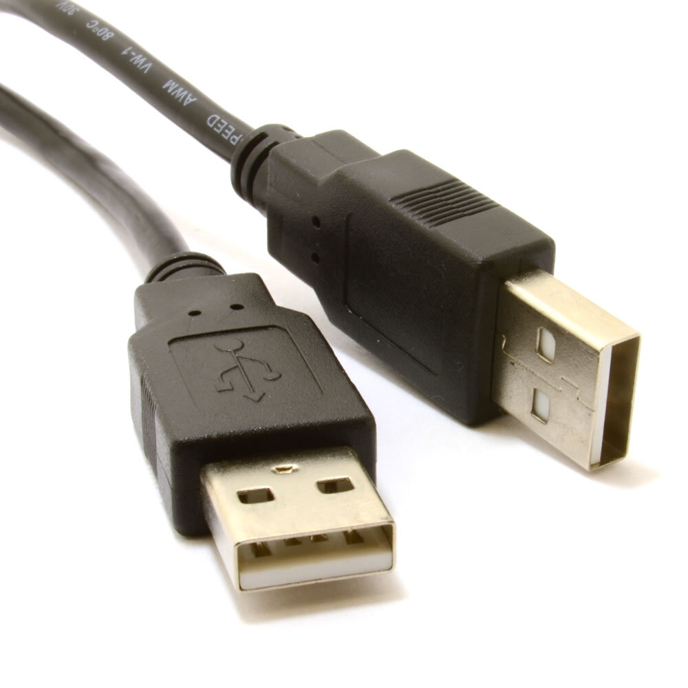 USB Cable Type A Male to A Male Female B Male Micro B Male BLACK BLUE WHITE Lot