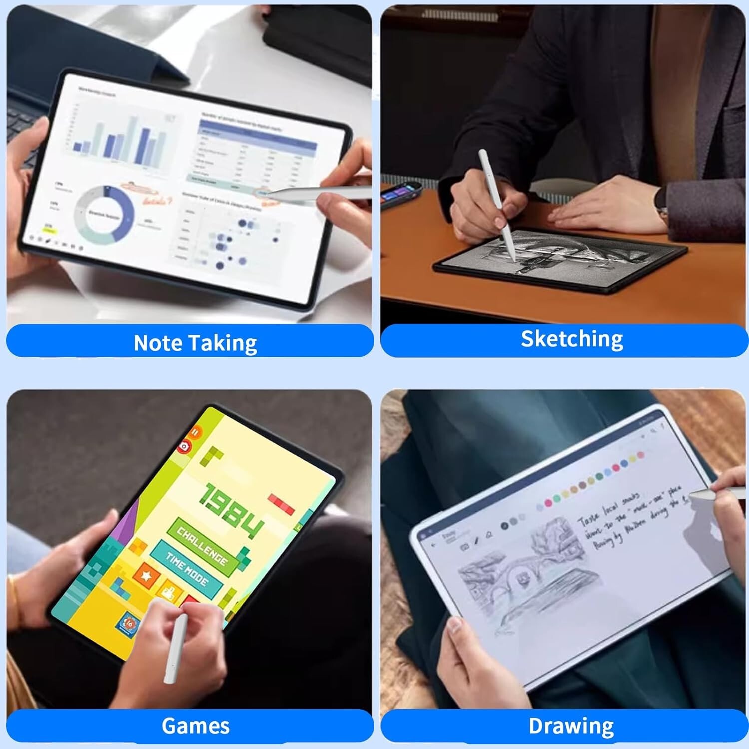 Universal Rechargeable Pencil for iPhone/iPad/Samsung/Android/Tablet Smartphone