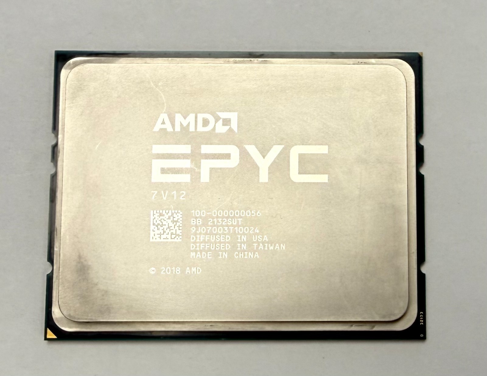 SOLD AS IS!! AMD EPYC 7V12 CPU 64-Core Server Processor FOR PARTS ONLY NONE TEST