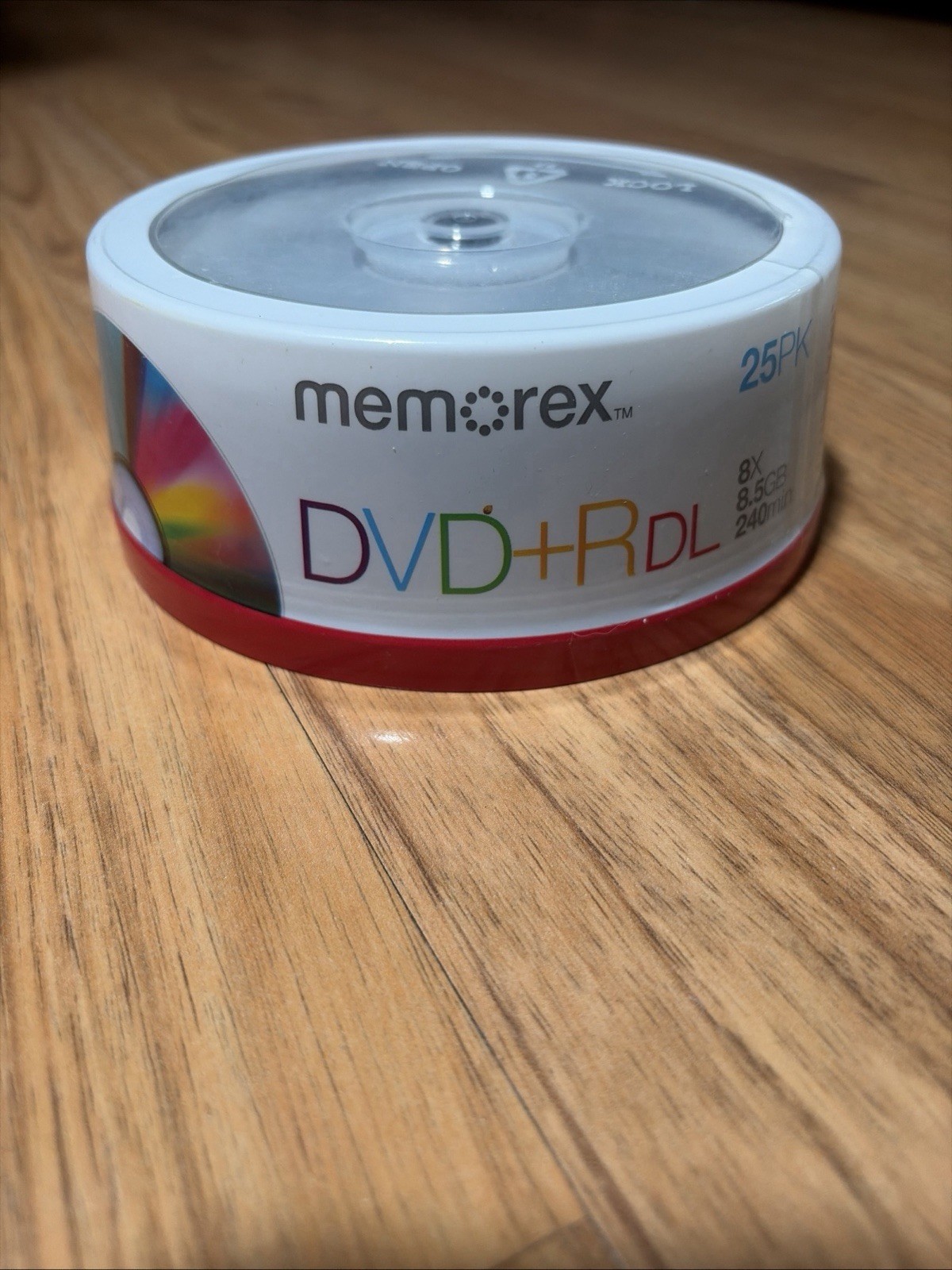 NEW Memorex Dual Layer DVD+R 25 Pack Double Layer 8X 8.5GB 240 Minutes