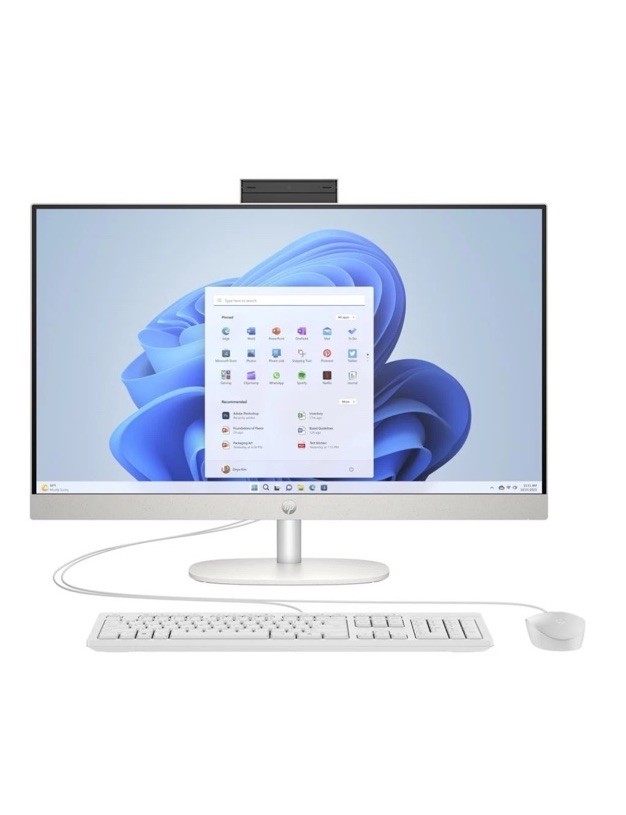 HP 24-CR0010 23.8″ FHD AIO Desktop AMD Athlon Silver 7120U 8GB 256GB SSD W11H