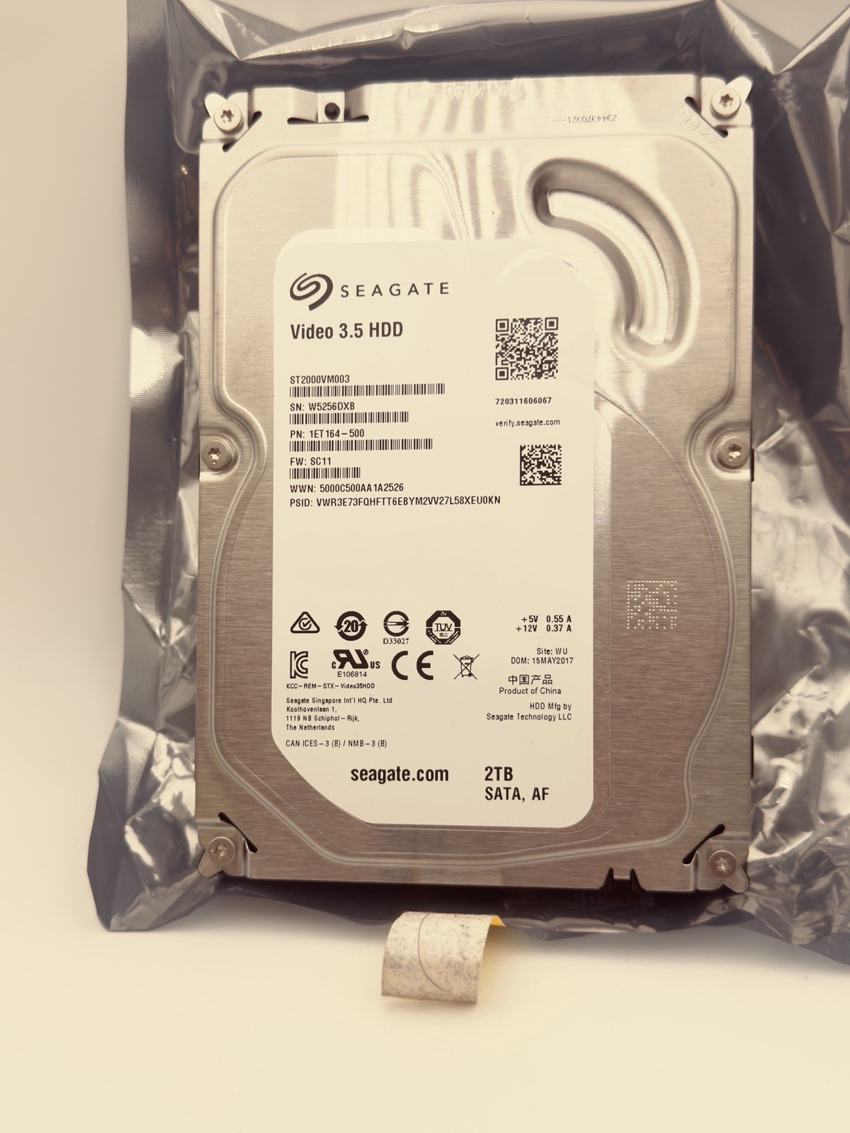 Seagate Video HD 2TB 3.5″ SATA III Internal Hard Disk Drive (ST2000VM003)