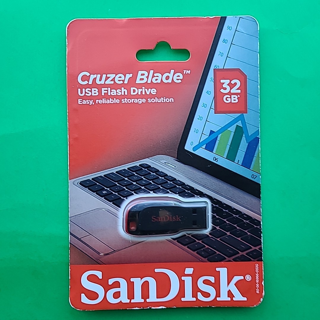 Sandisk 32GB Cruzer Blade USB 2.0 Flash Thumb Drive Storage SDCZ50-032G-AW4