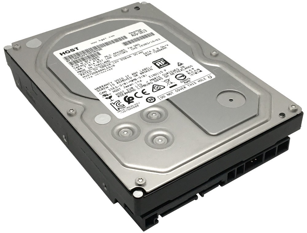 HGST 4TB Ultrastar 7K6000 SATA 6Gb 128MB 3.5″ Enterprise HDD- HUS726040ALE610