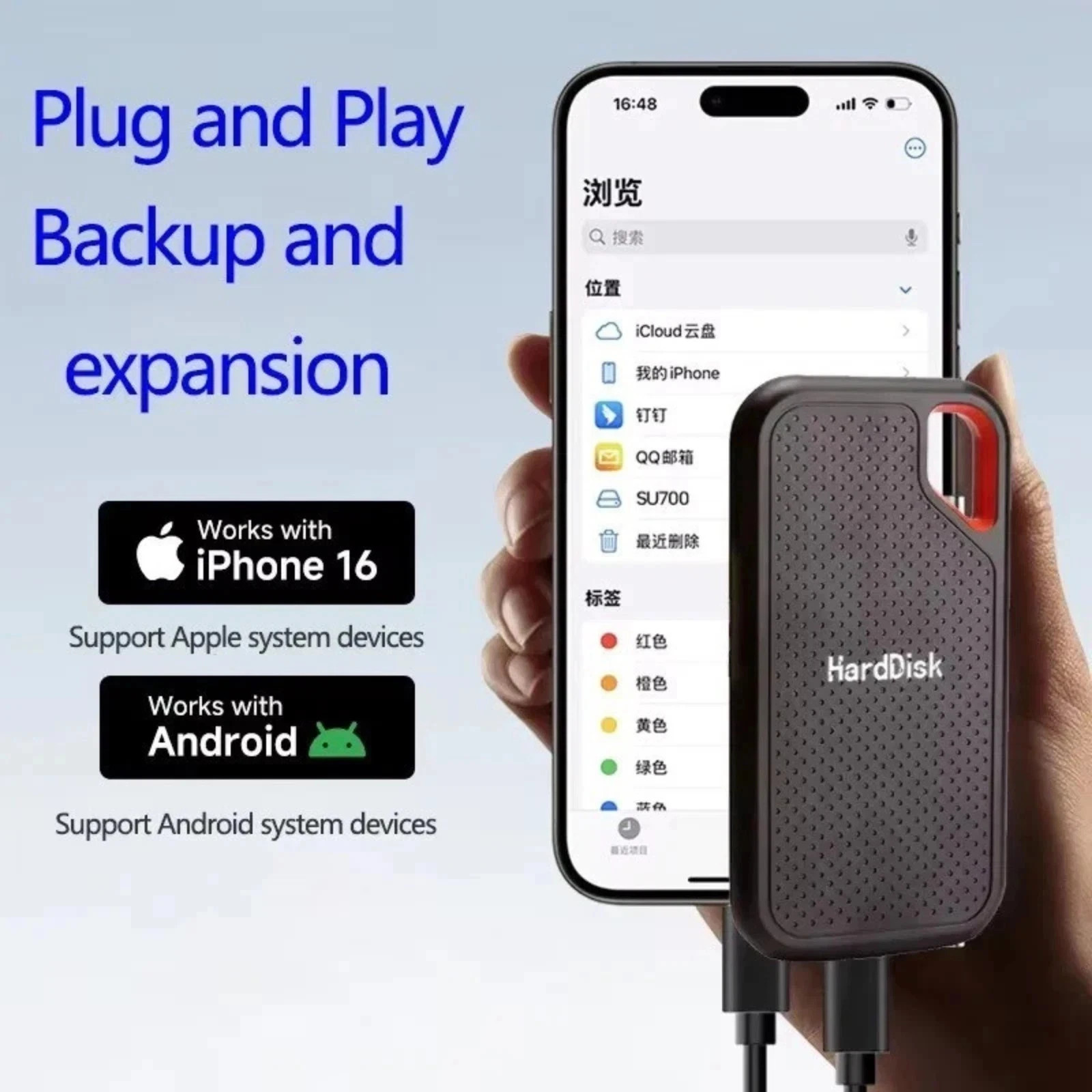 external hard drive 8TB High Speed Capacity Solid State Usb3.2 Laptop Mac And PC
