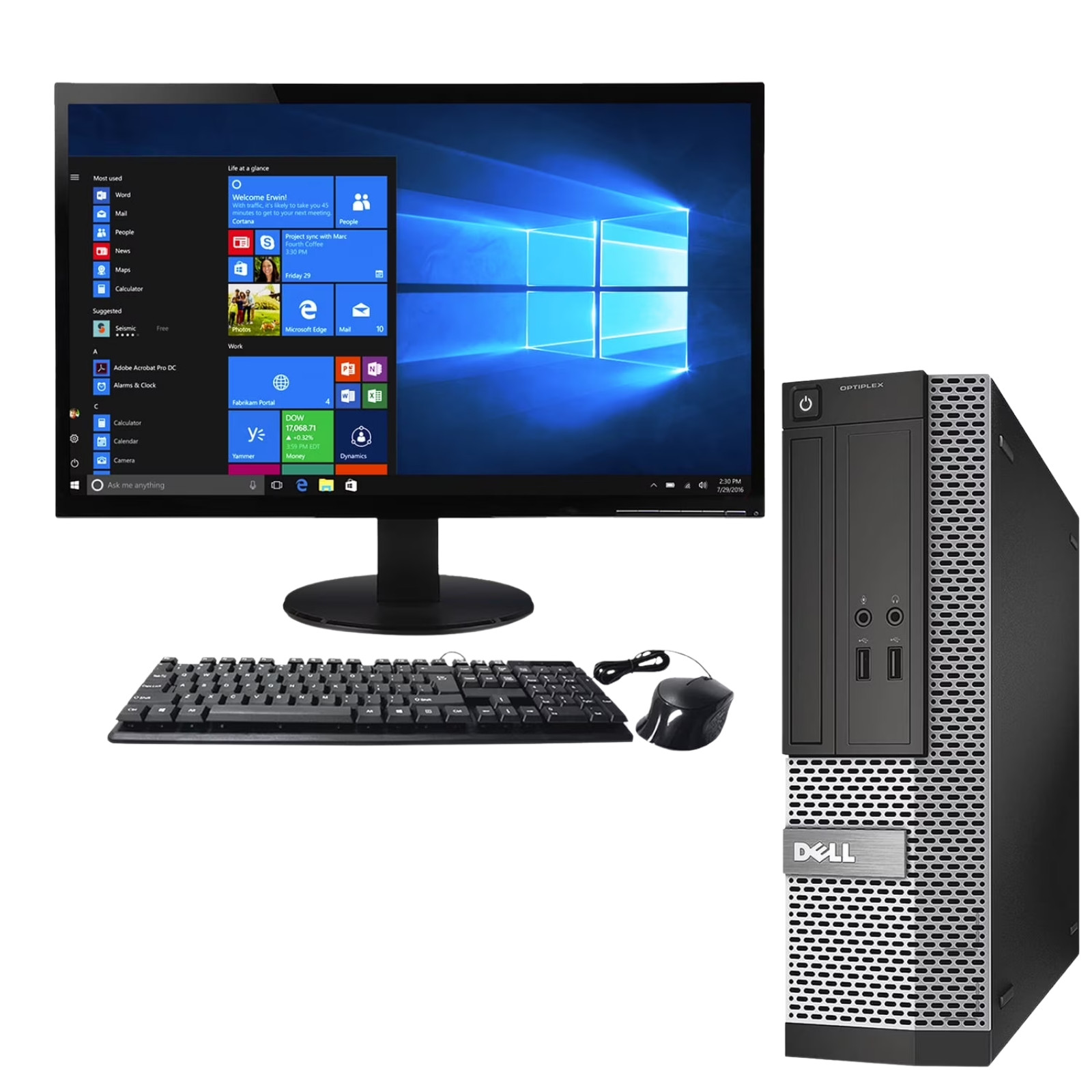 Dell OptiPlex Desktop SFF Desktop i3 i5 i7 Win 10/11 Pro 27″ Monitor