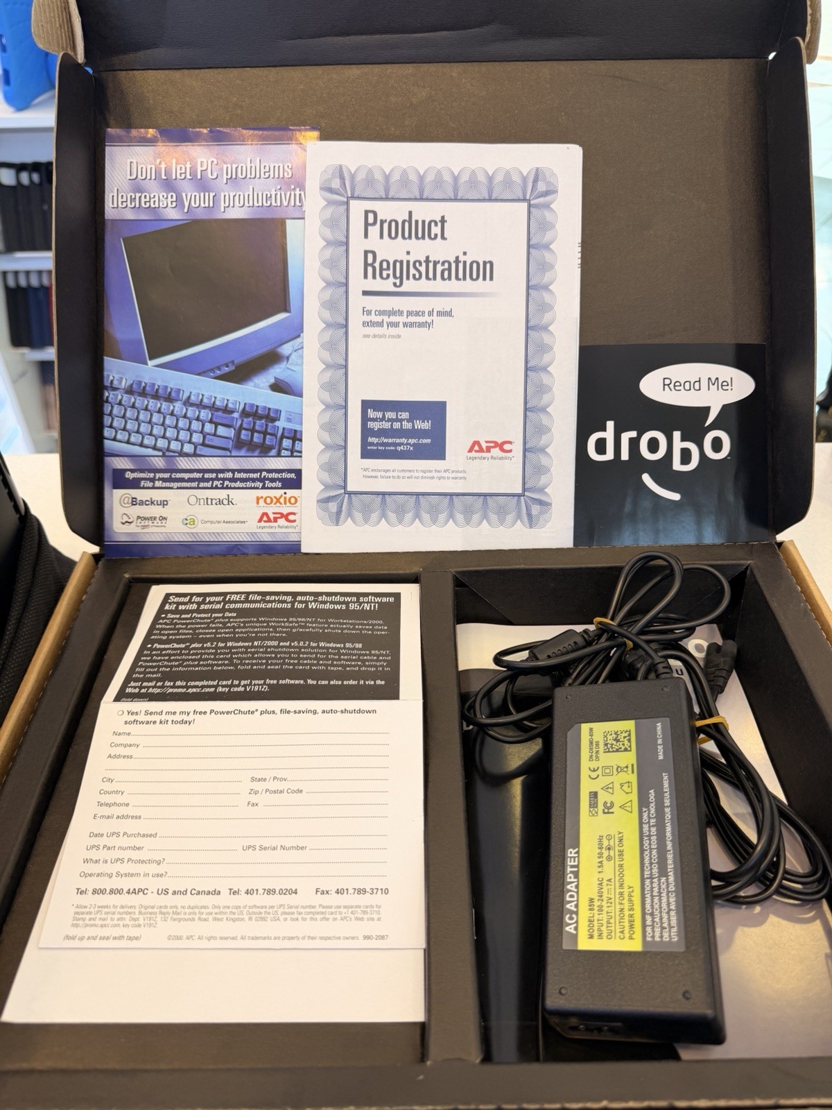 Drobo DR04D-U 4-Bay NAS HDD Hot Swap USB FireWire Indication Light Black