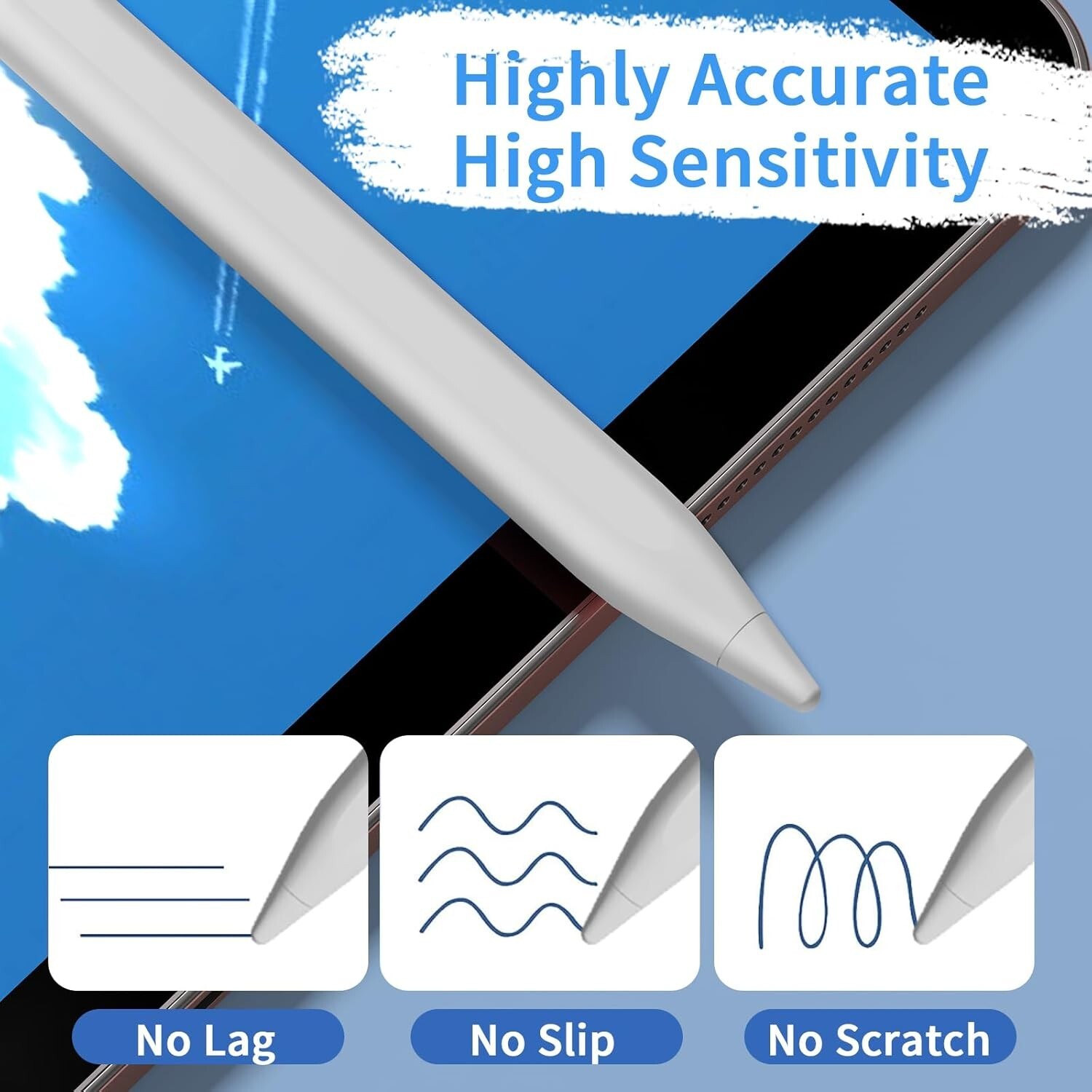 Universal Rechargeable Pencil for iPhone/iPad/Samsung/Android/Tablet Smartphone